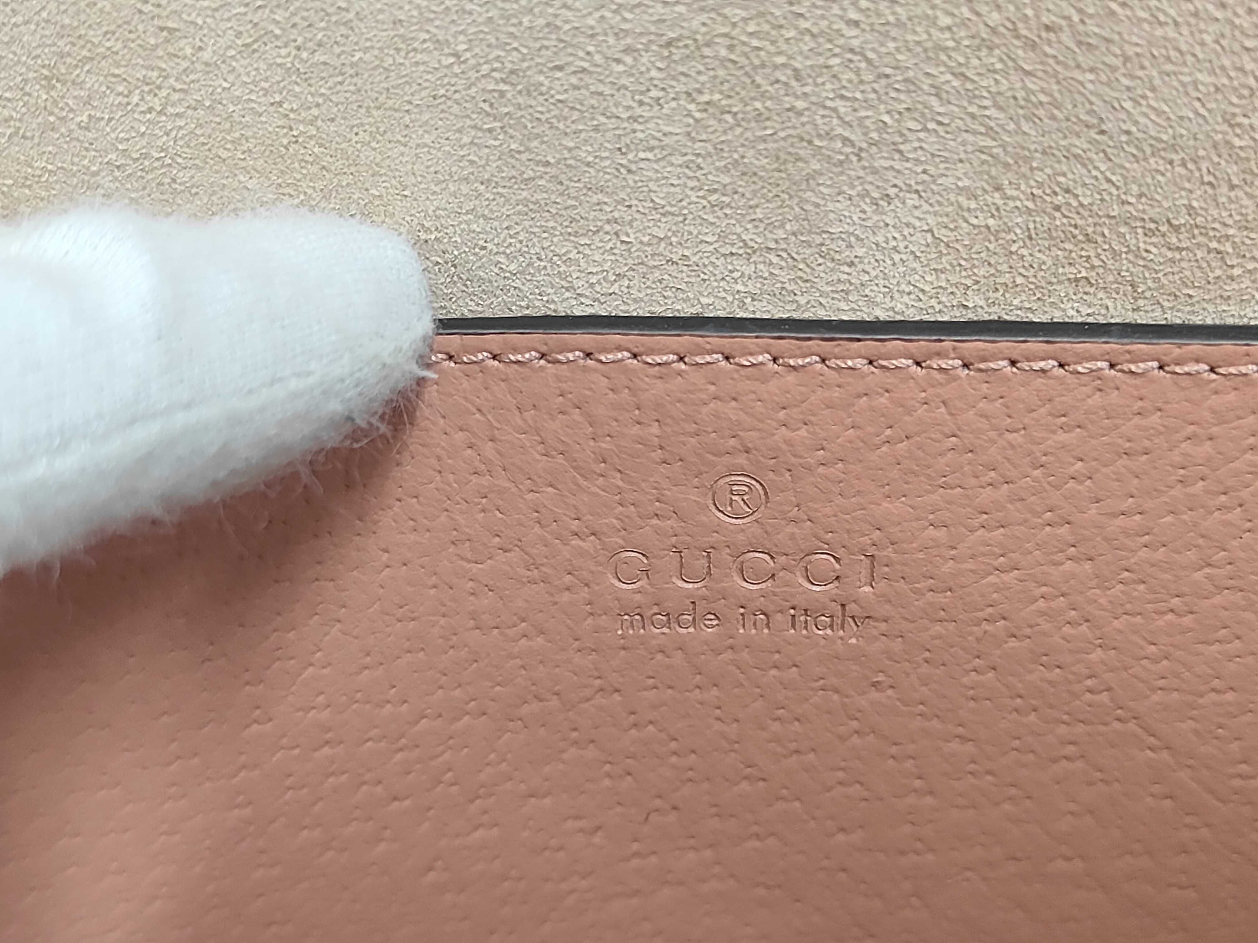 GG Canvas Pink Shoulder Bag 744434 — view 8