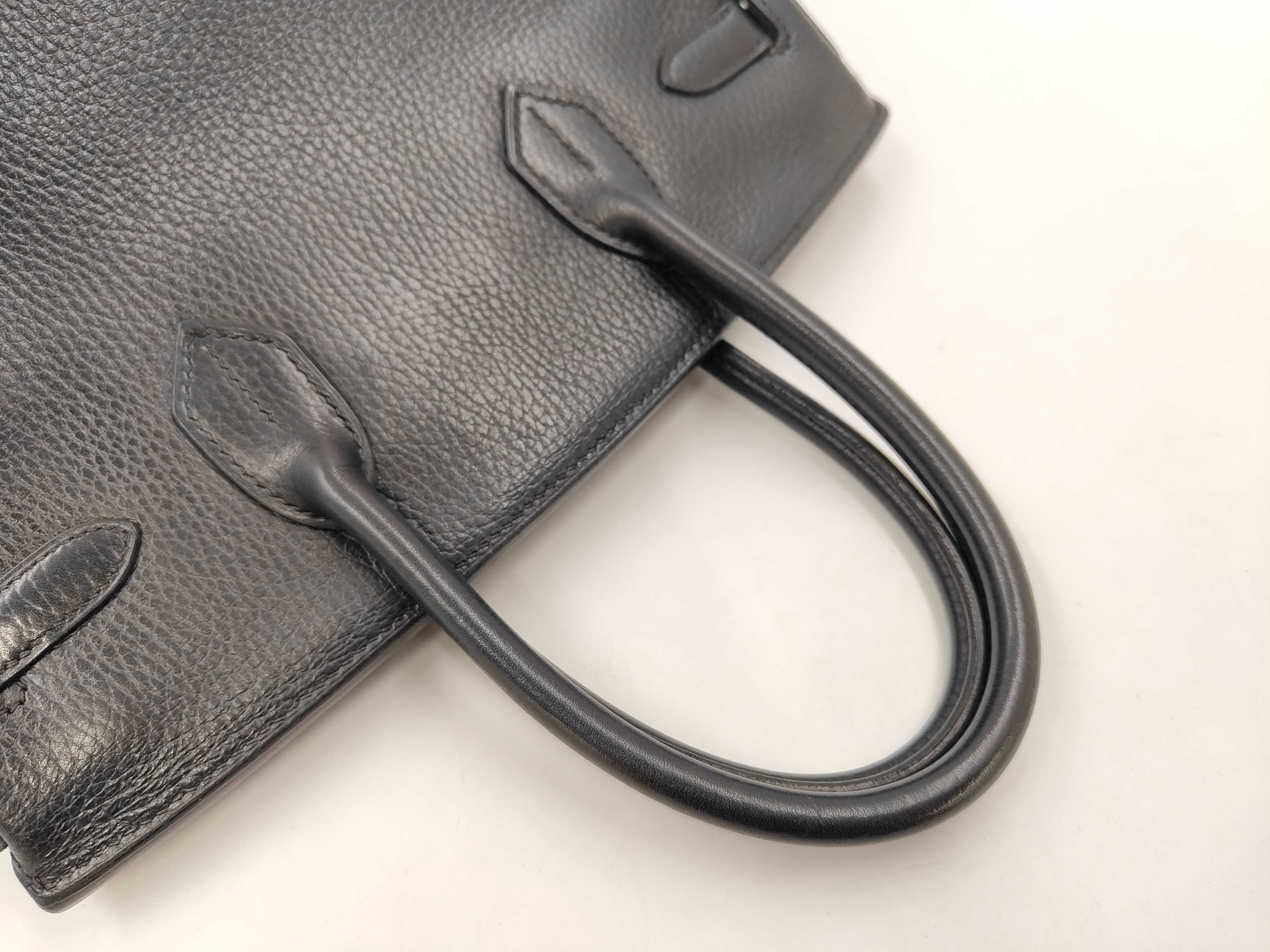 Birkin 30 Ardennes Black GP G stamp handbag — view 4