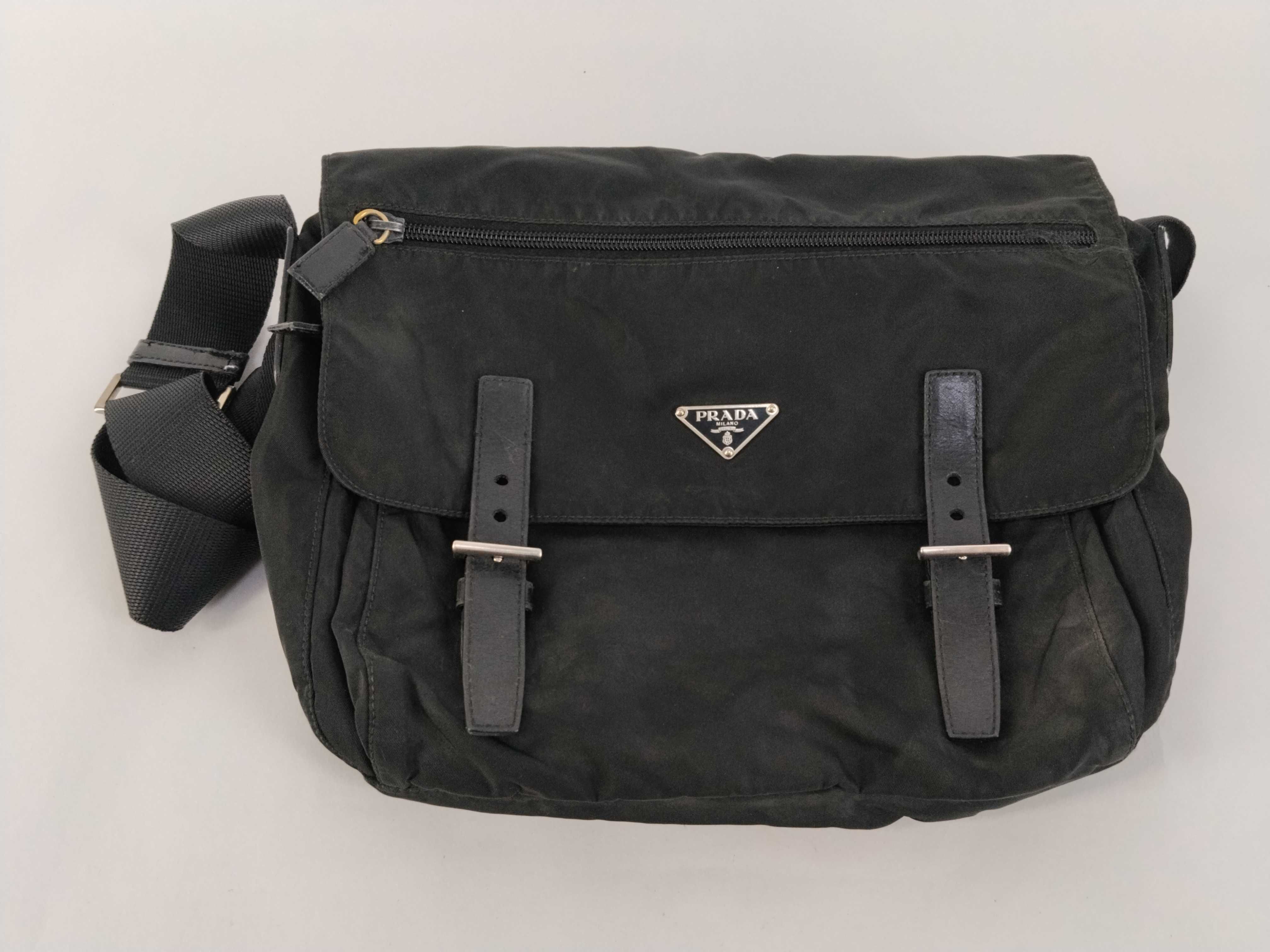 Nylon Shoulder Bag, Black Nylon Shoulder Bag