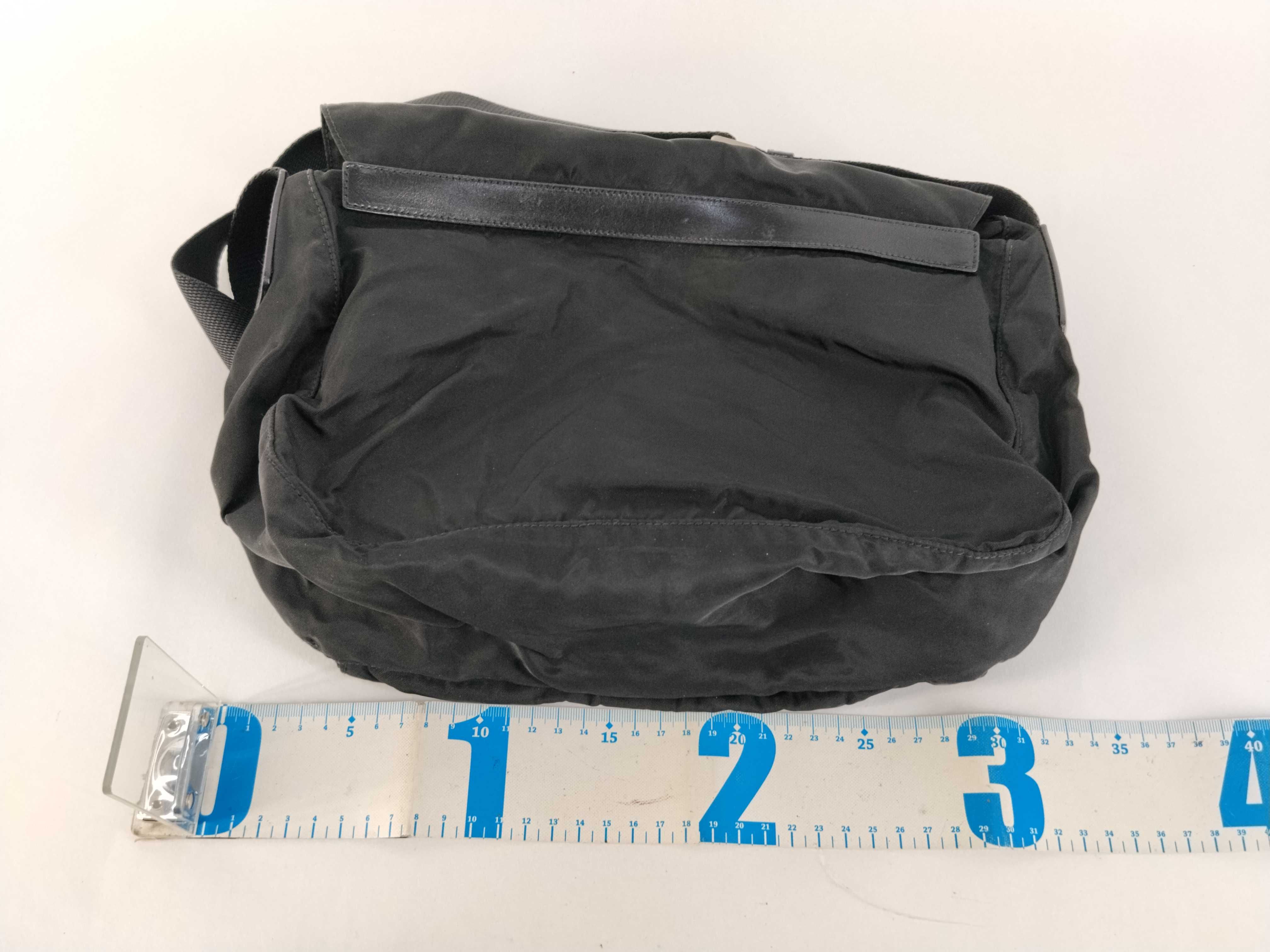 Nylon Shoulder Bag, Black Nylon Shoulder Bag — view 2