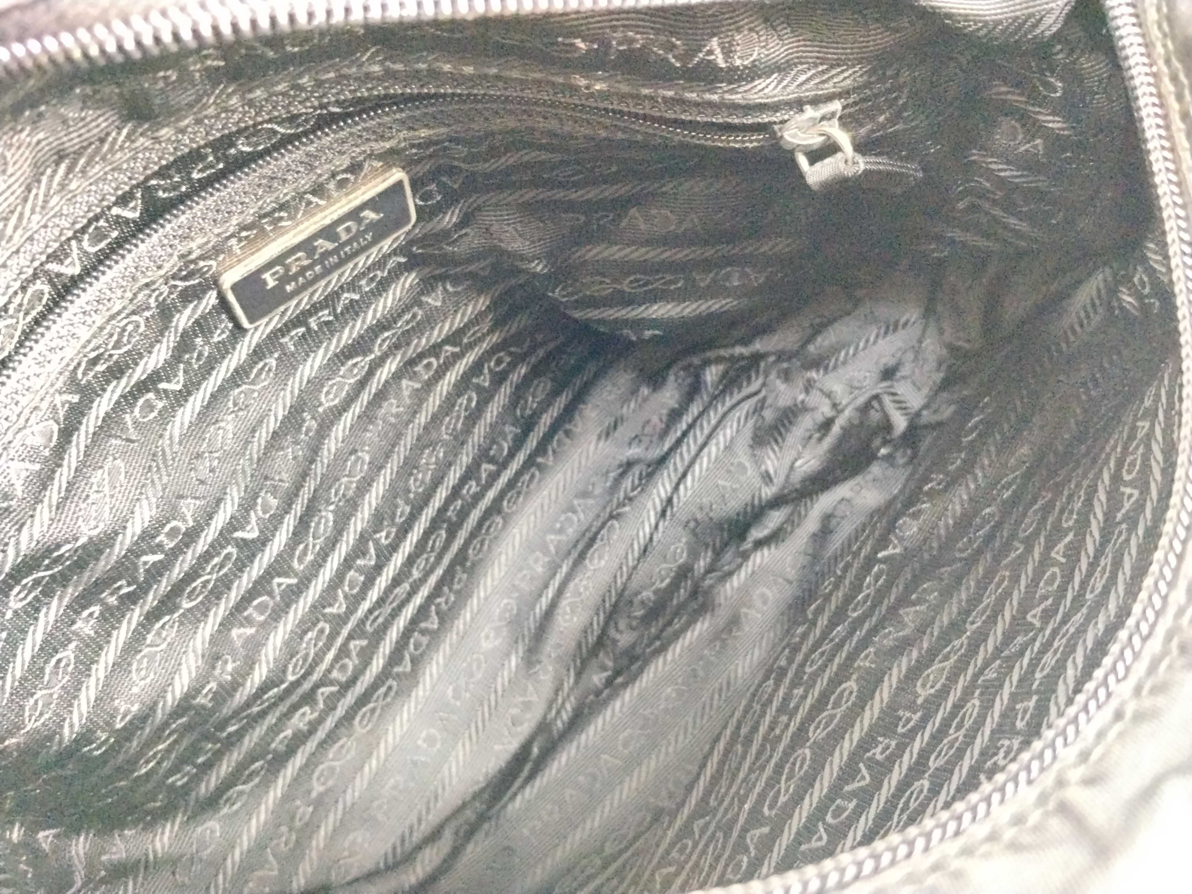 Nylon Shoulder Bag, Black Nylon Shoulder Bag — view 11
