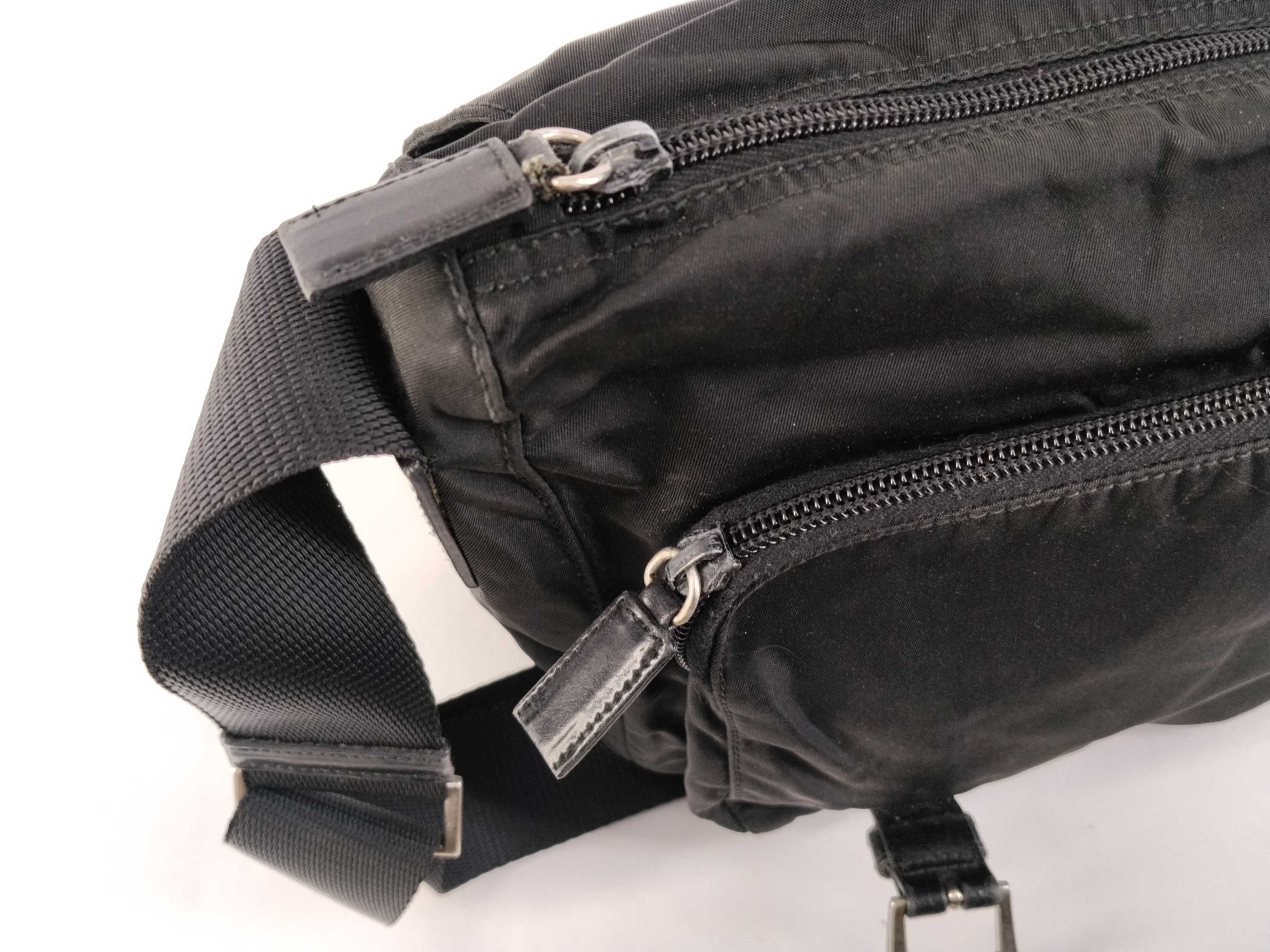 Nylon Shoulder Bag, Black Nylon Shoulder Bag — view 15