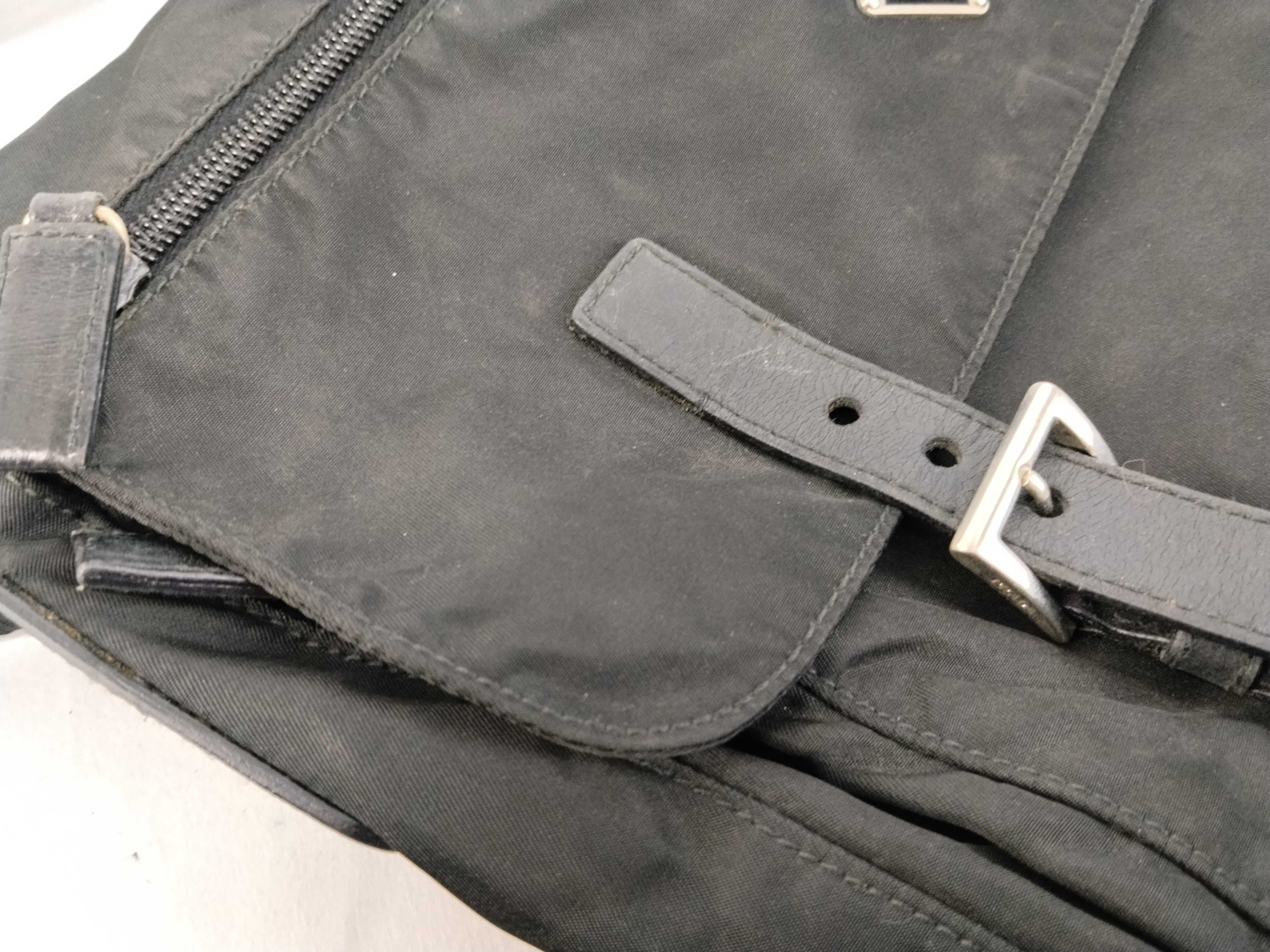 Nylon Shoulder Bag, Black Nylon Shoulder Bag — view 9