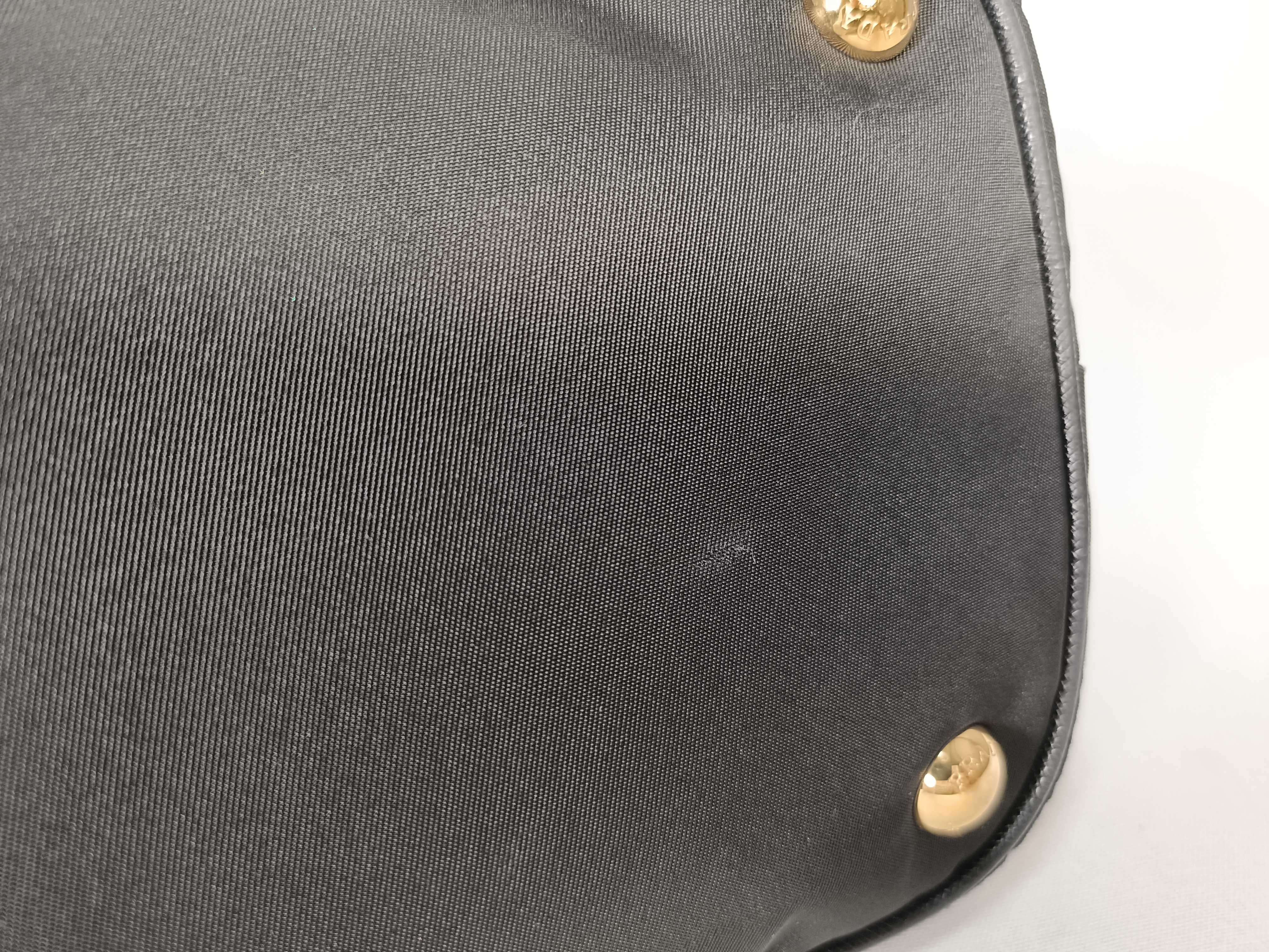 Tessuto Nylon x Leather Tote Bag, Black BR4997 Tote Bag — view 4