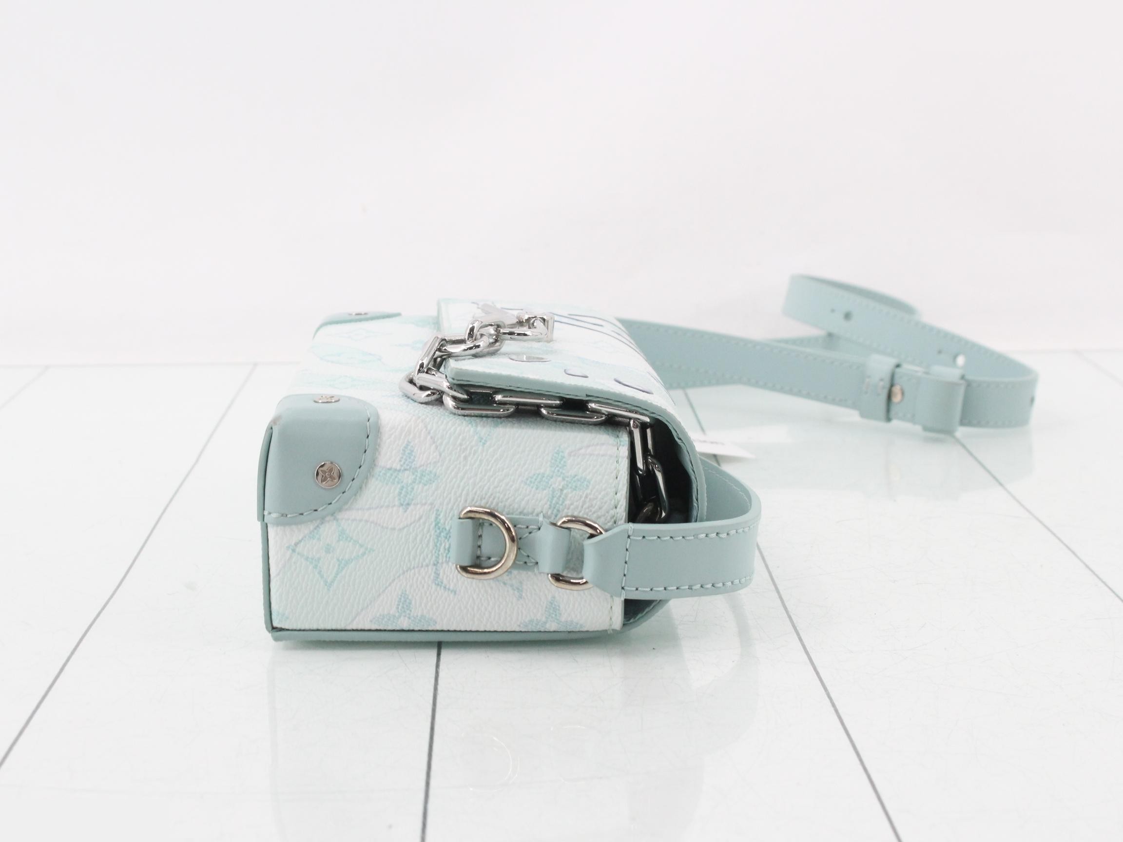 Monogram Aqua Garden Steamer Shoulder Bag — view 3