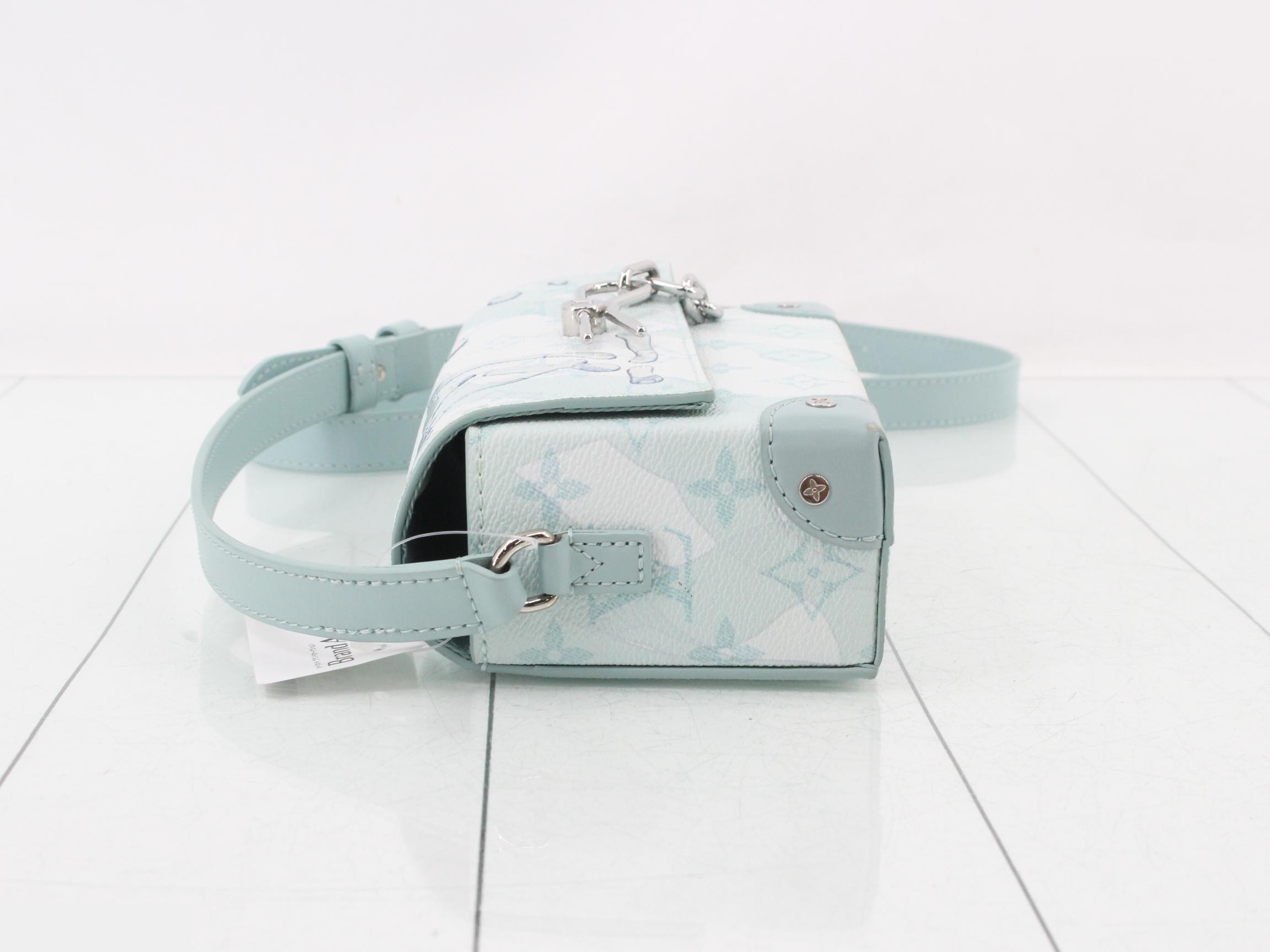 Monogram Aqua Garden Steamer Shoulder Bag — view 4