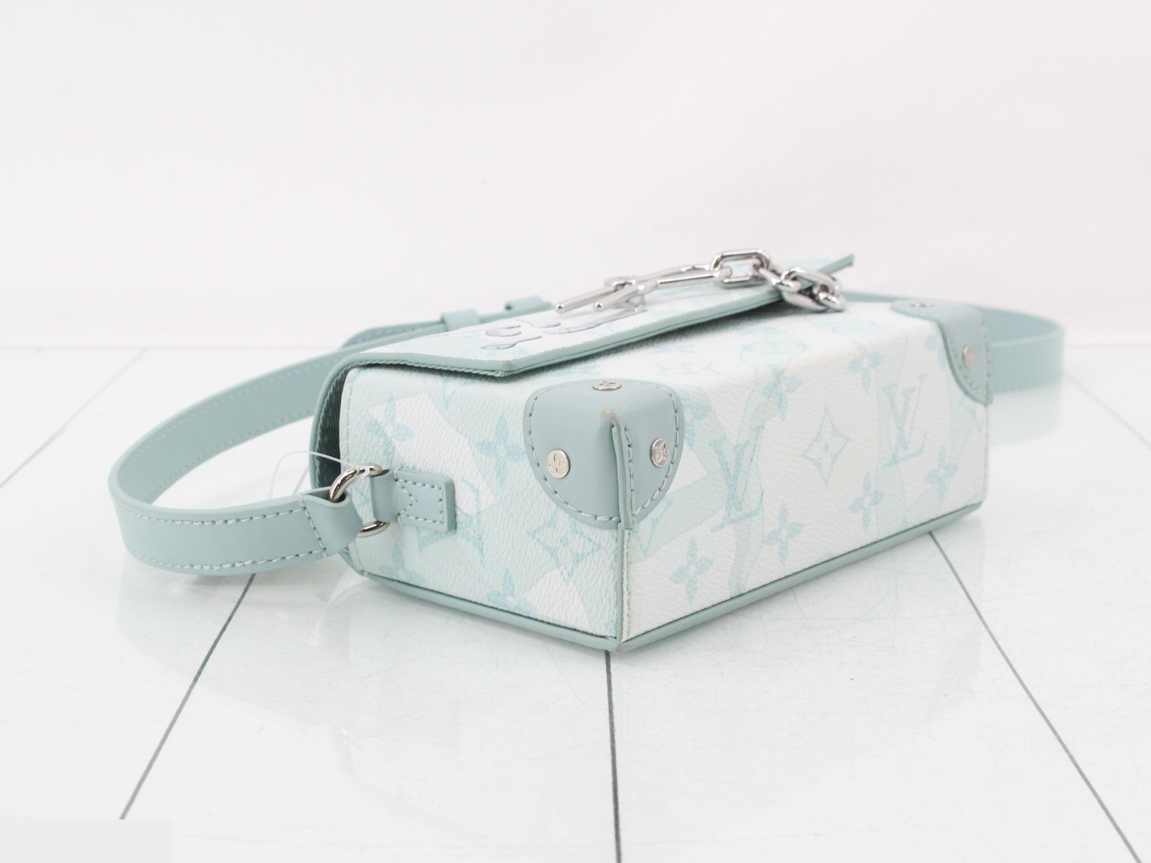 Monogram Aqua Garden Steamer Shoulder Bag — view 5