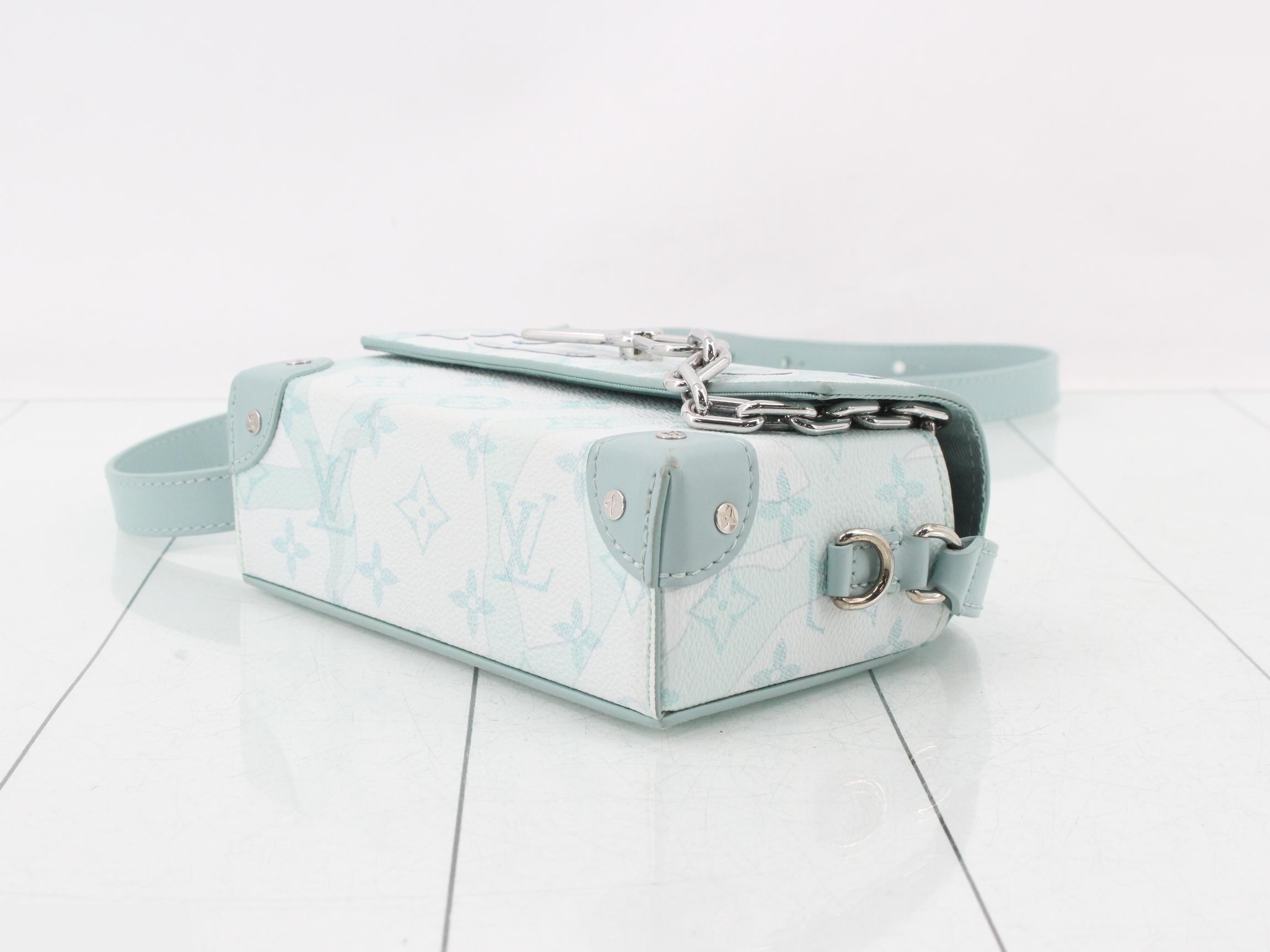 Monogram Aqua Garden Steamer Shoulder Bag — view 6