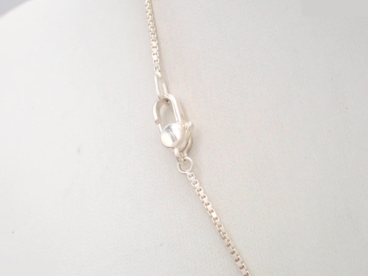 Ribbon necklace, 925 silver, 6.1g, chain approximately 44cm. — view 2