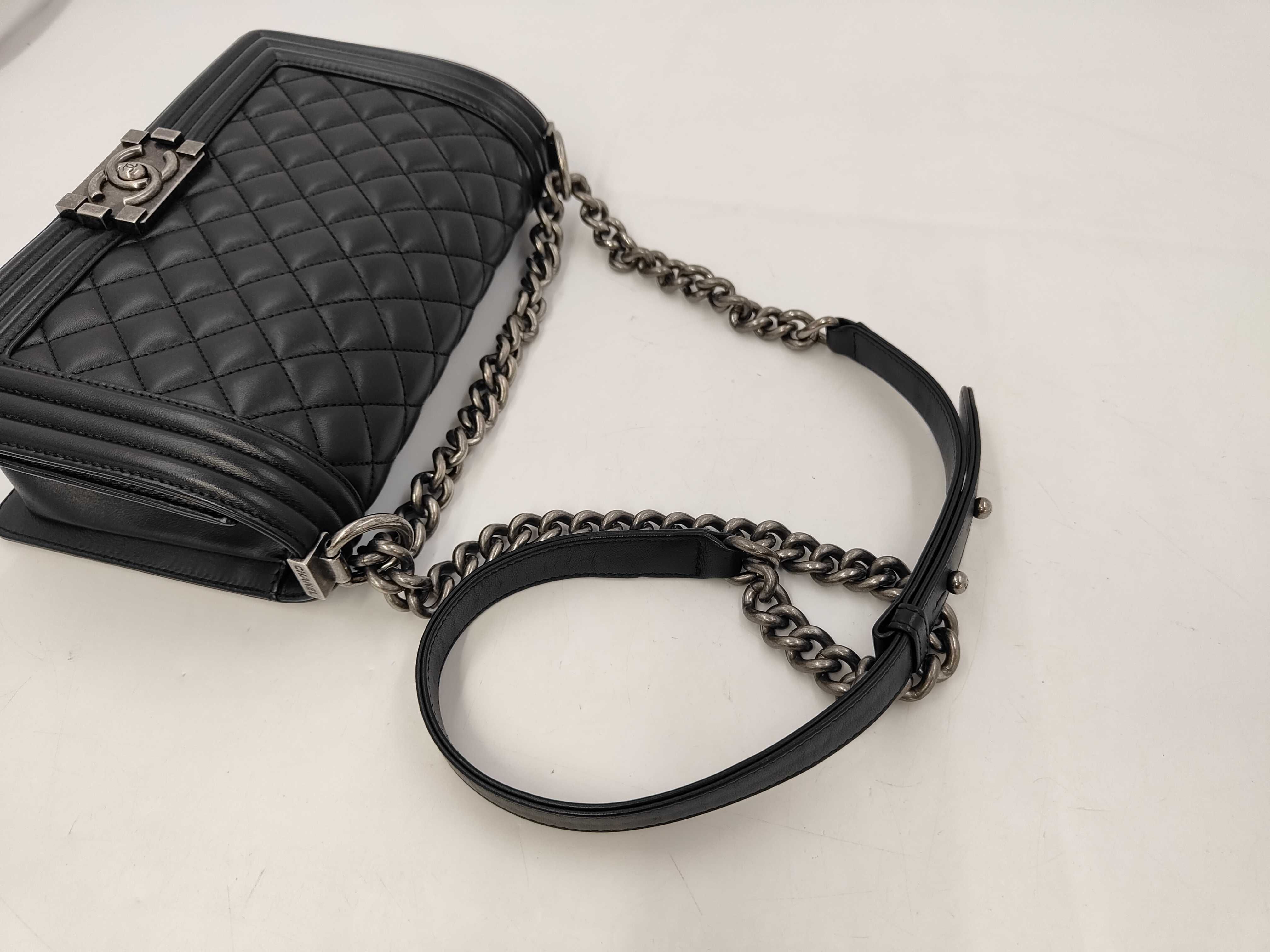 Boy Chanel 25 Lambskin Shoulder Bag — view 5
