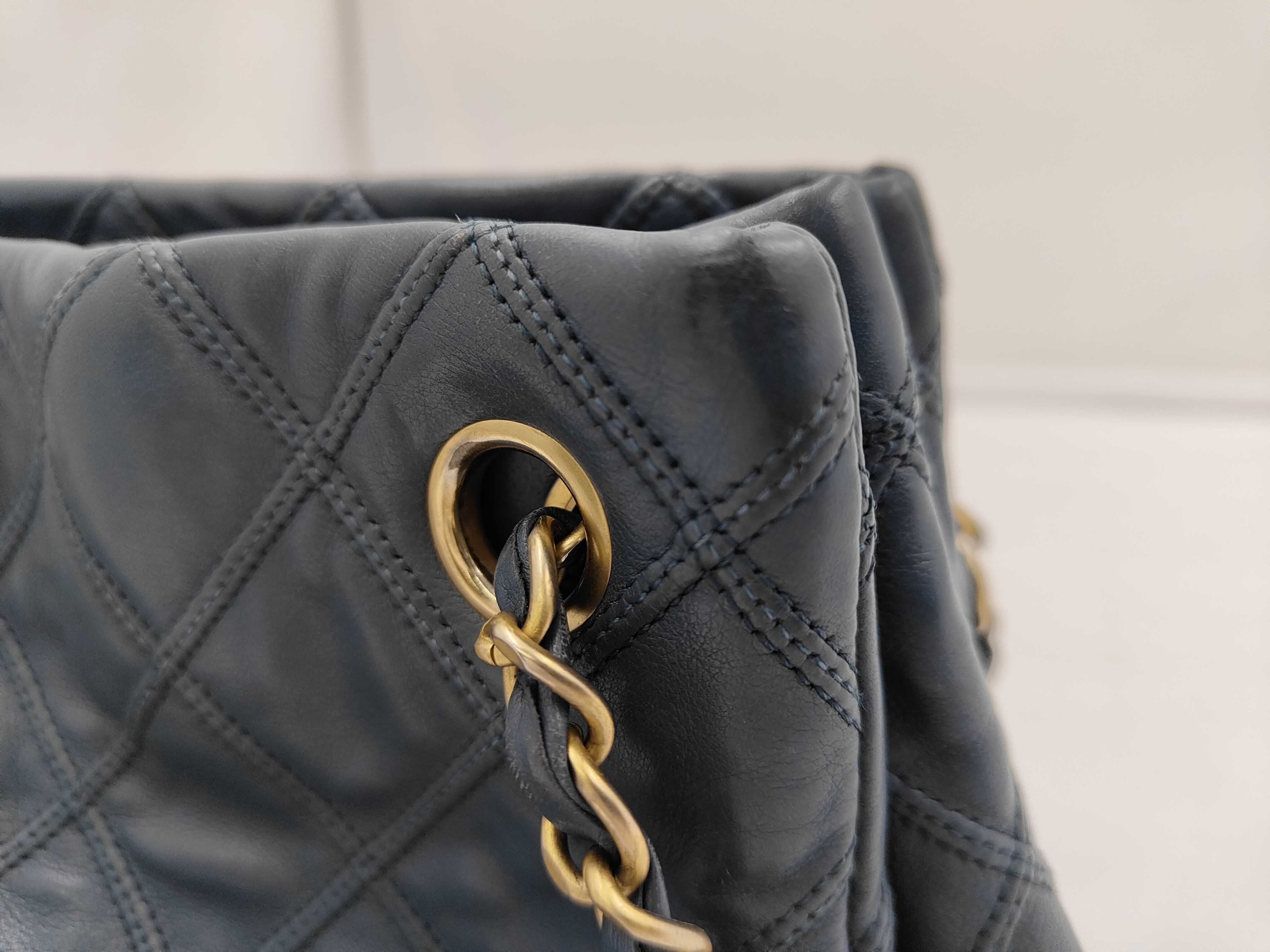 Matelassé Chain Shoulder Bag, Lambskin, Blue, 17069479 Shoulder Bag — view 5