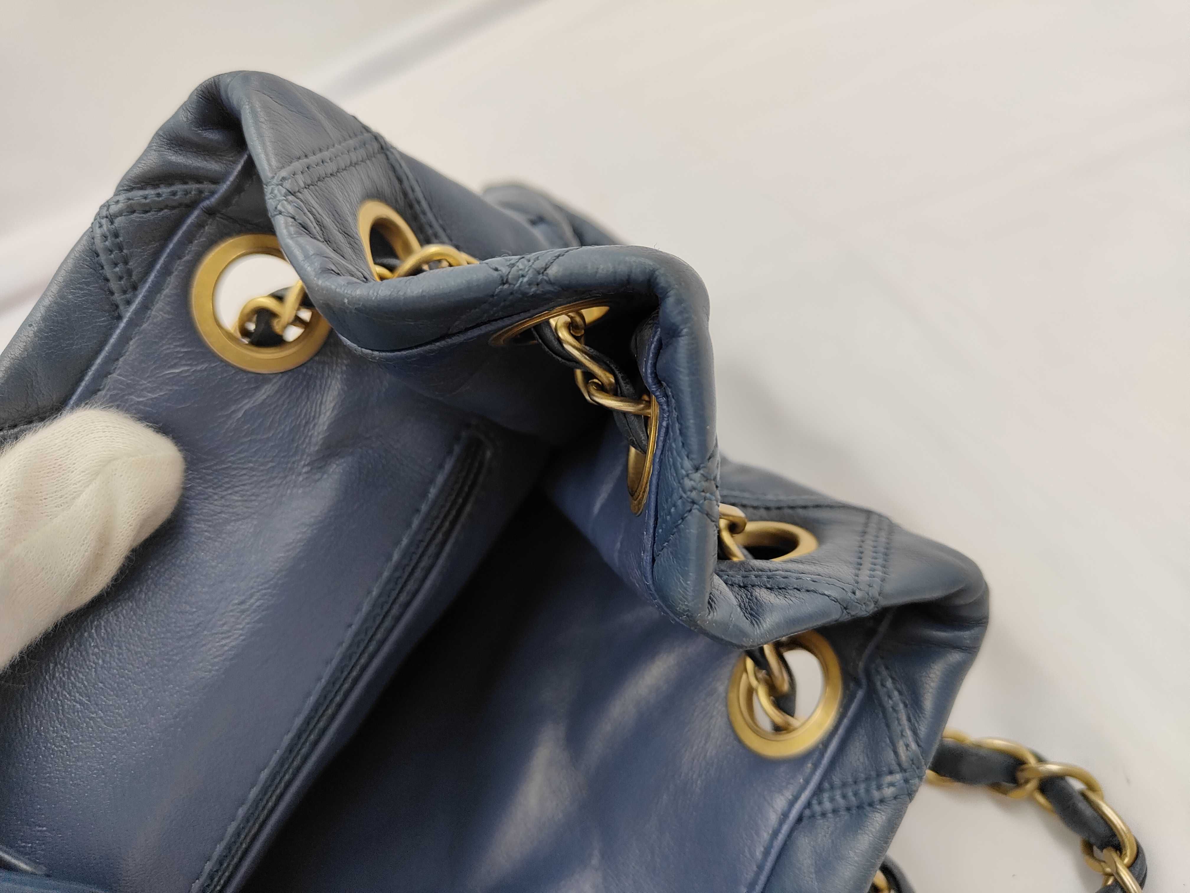 Matelassé Chain Shoulder Bag, Lambskin, Blue, 17069479 Shoulder Bag — view 8