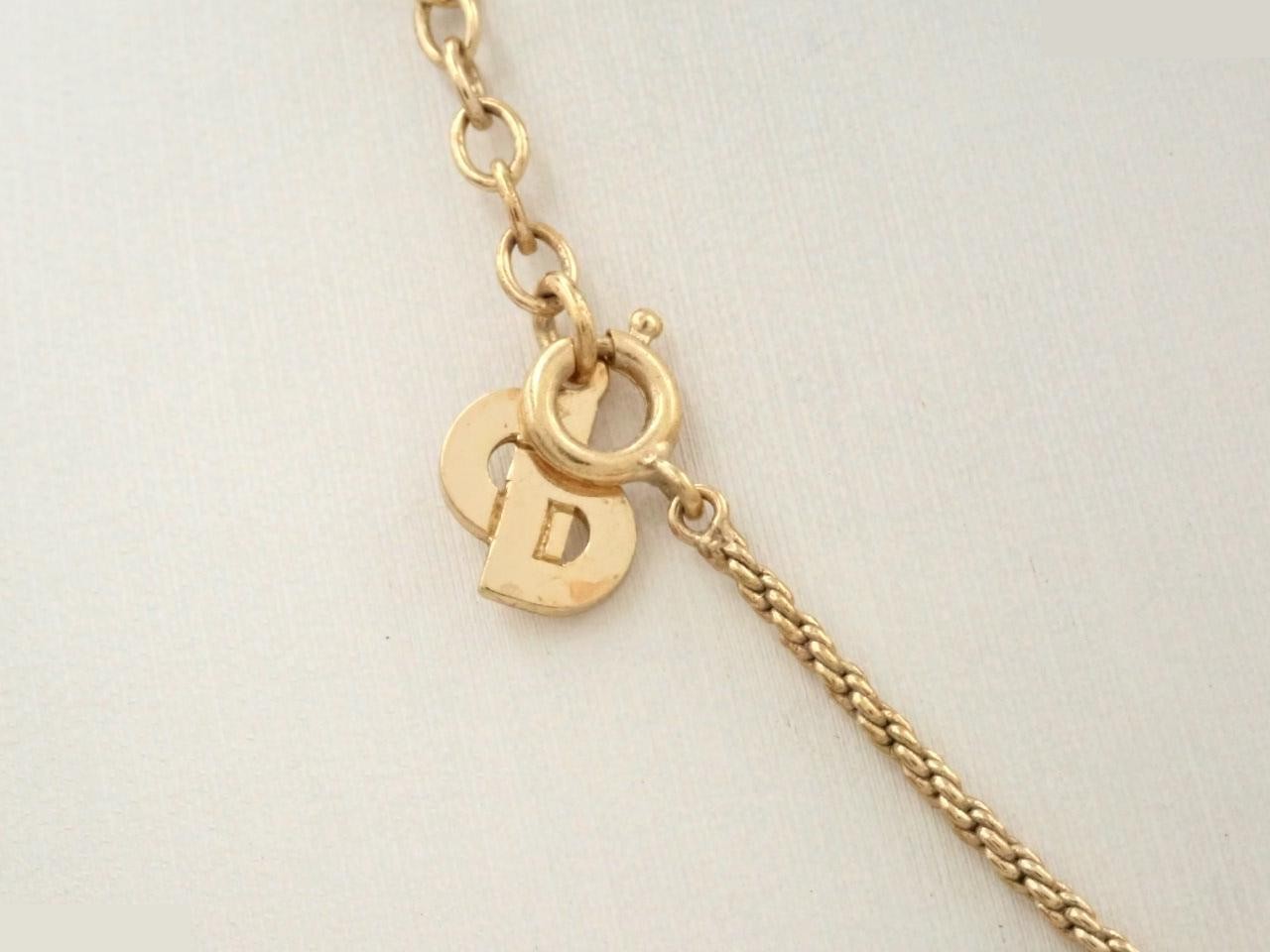 CD logo GP necklace, chain approximately 43cm — view 2