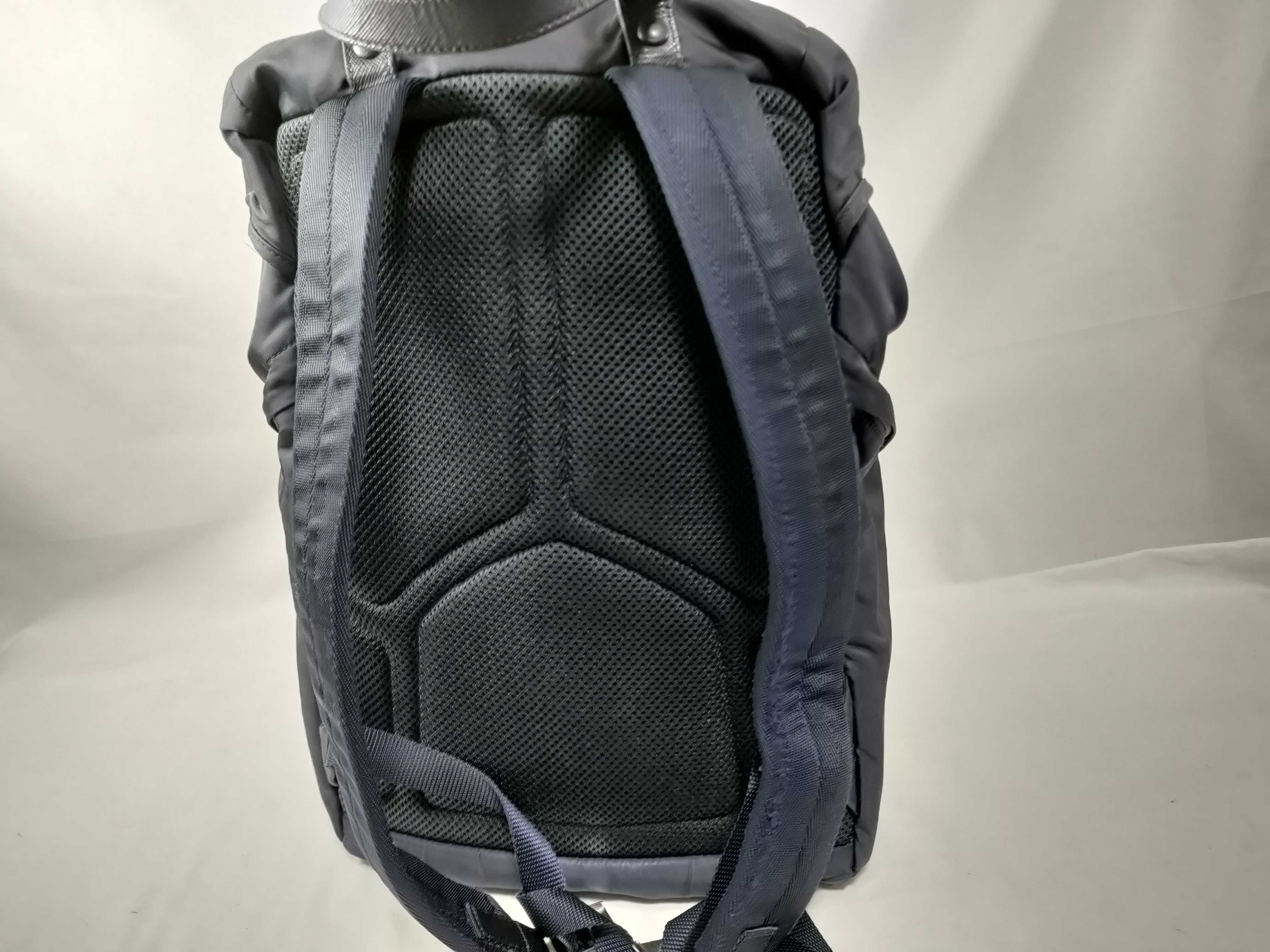 Tessuto Nylon x Leather Backpack/Rucksack, Black, 2VZ135 — view 5