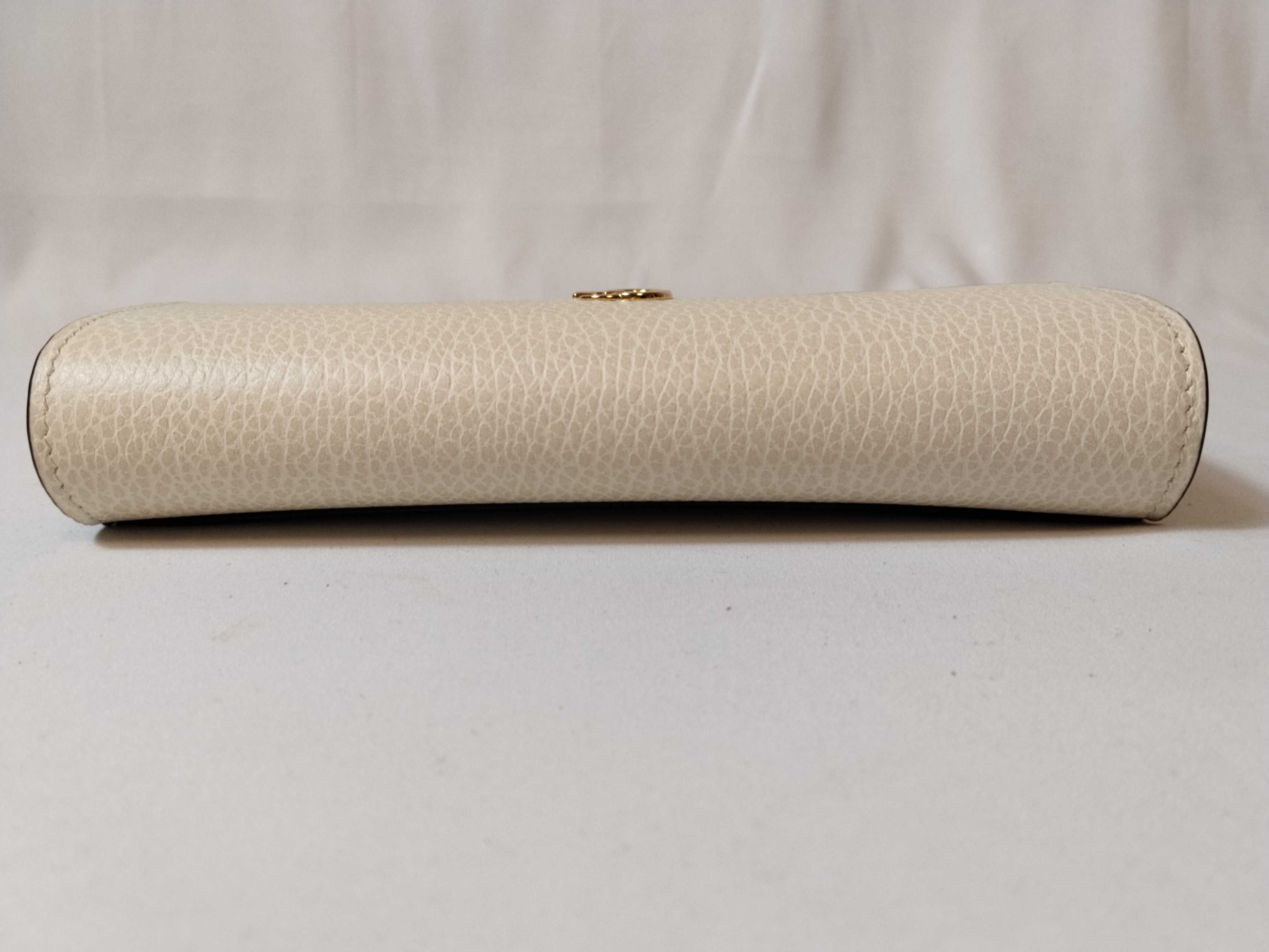 GG Supreme Petite Marmont Long Wallet, PVC, White, 456116 — view 6