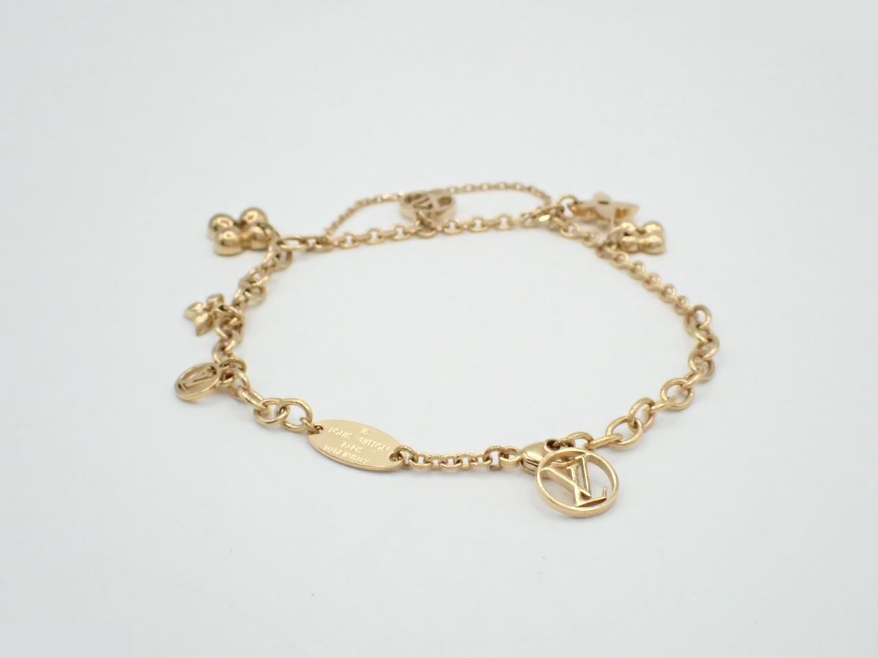 M64858 Bracelet Blooming LV Circle Bracelet Gold — view 2