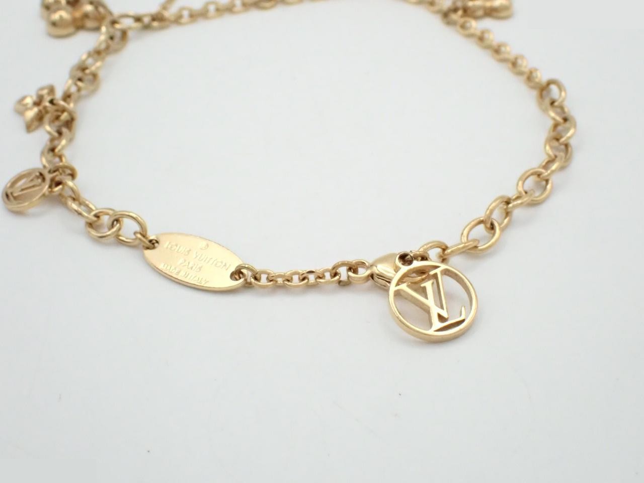 M64858 Bracelet Blooming LV Circle Bracelet Gold — view 3