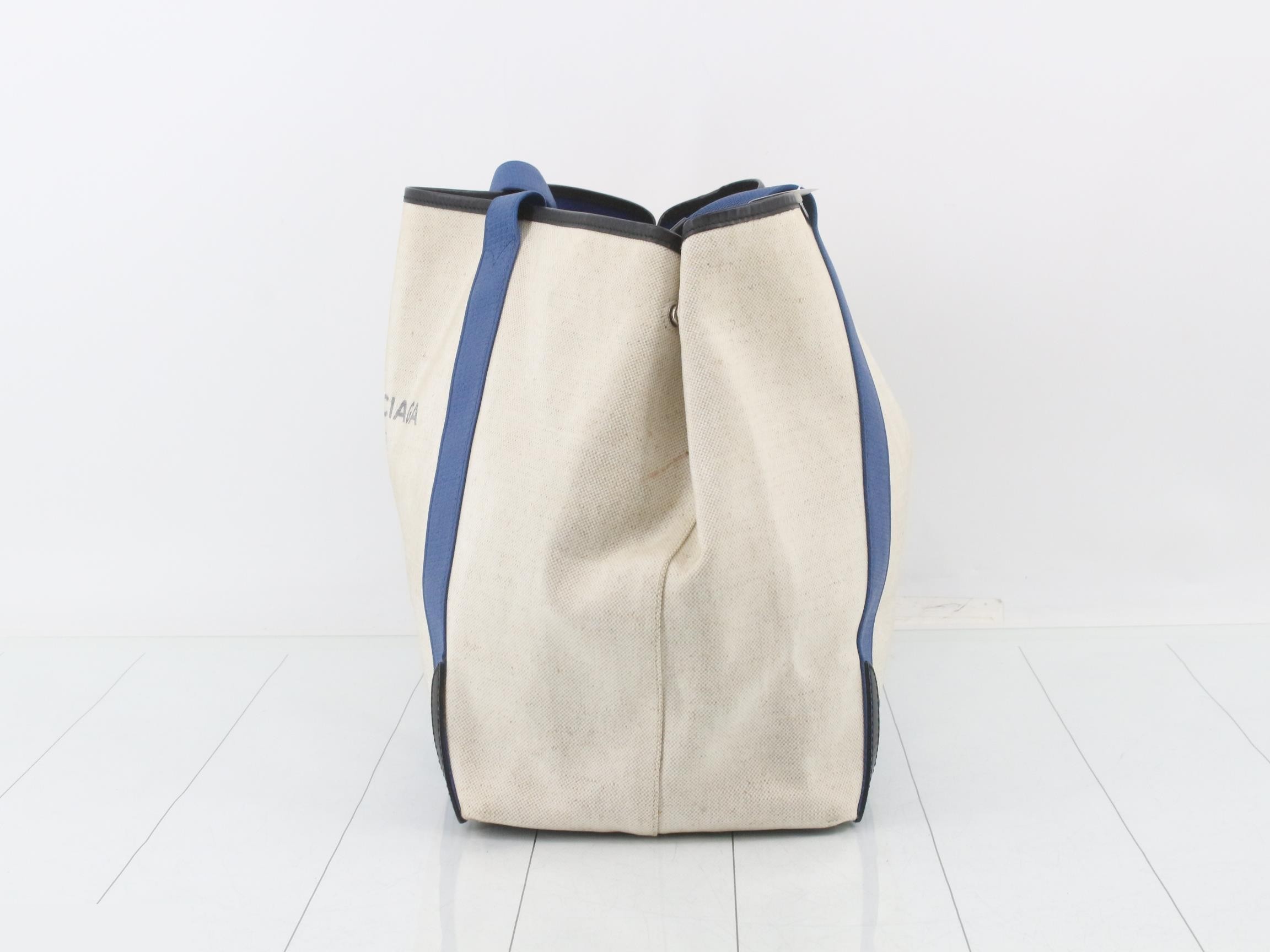 Navy Cabas Tote Bag — view 3