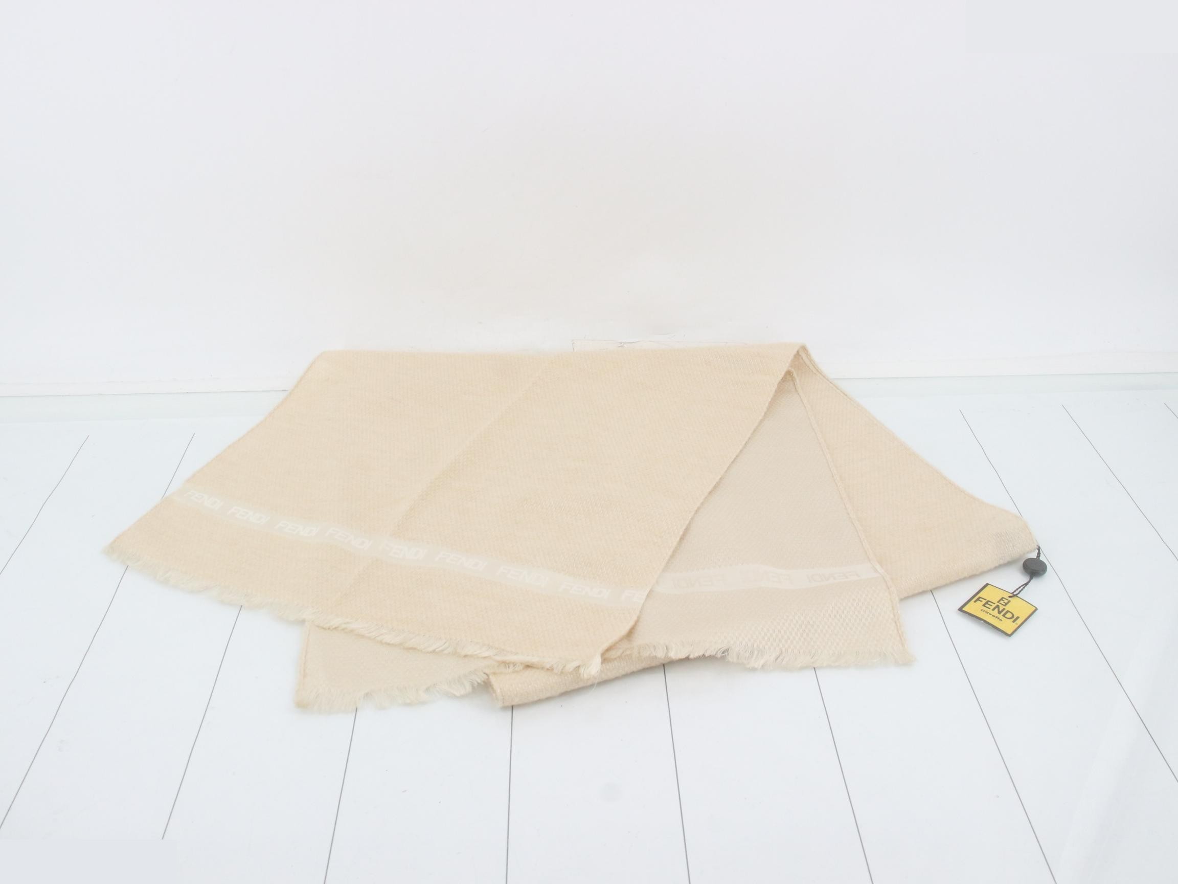 New with tags, Fendi logo scarf — view 2