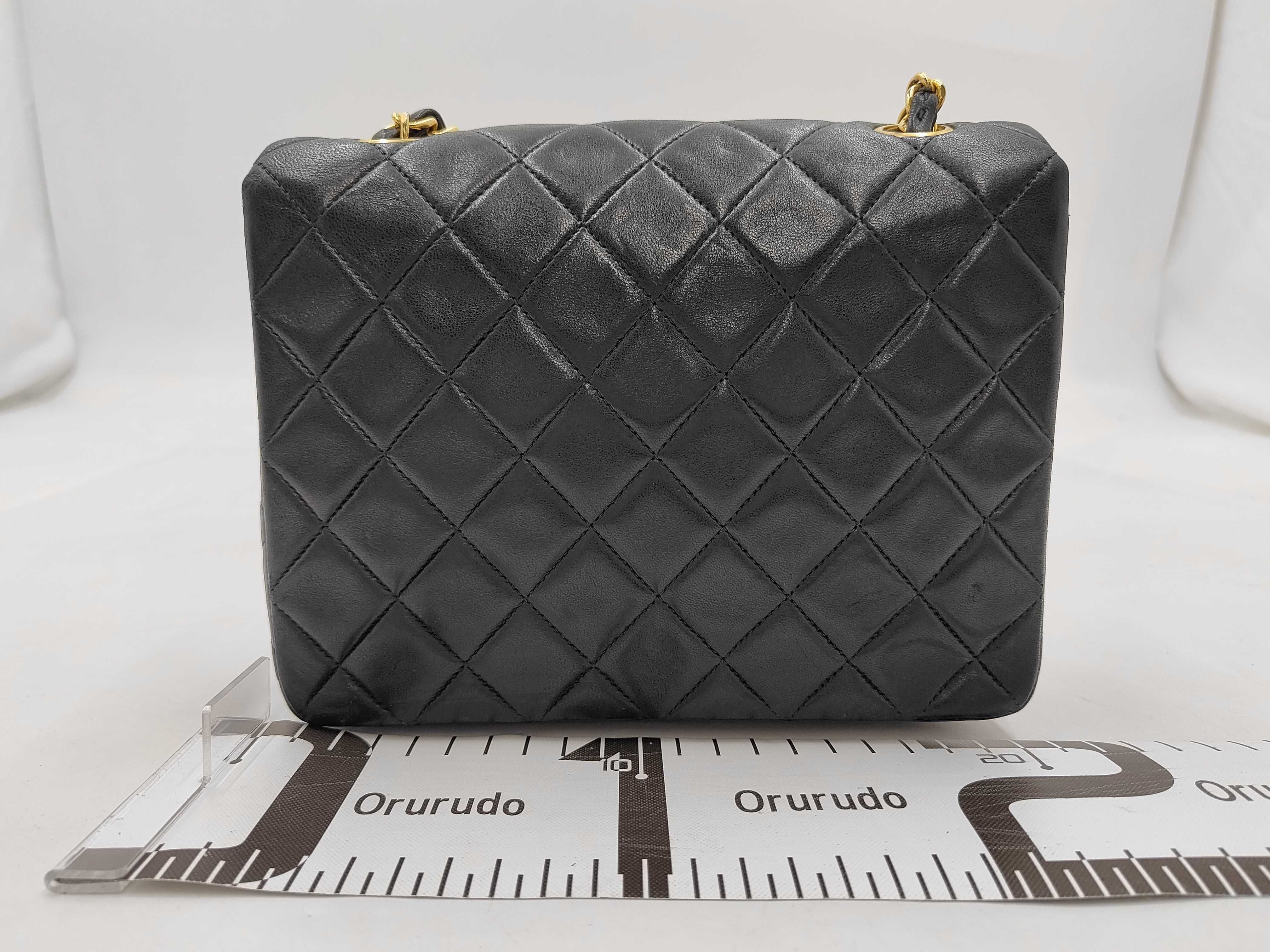 Mini Matelassé 20 Lambskin Single Flap Single Chain Bag Black Shoulder Bag — view 2