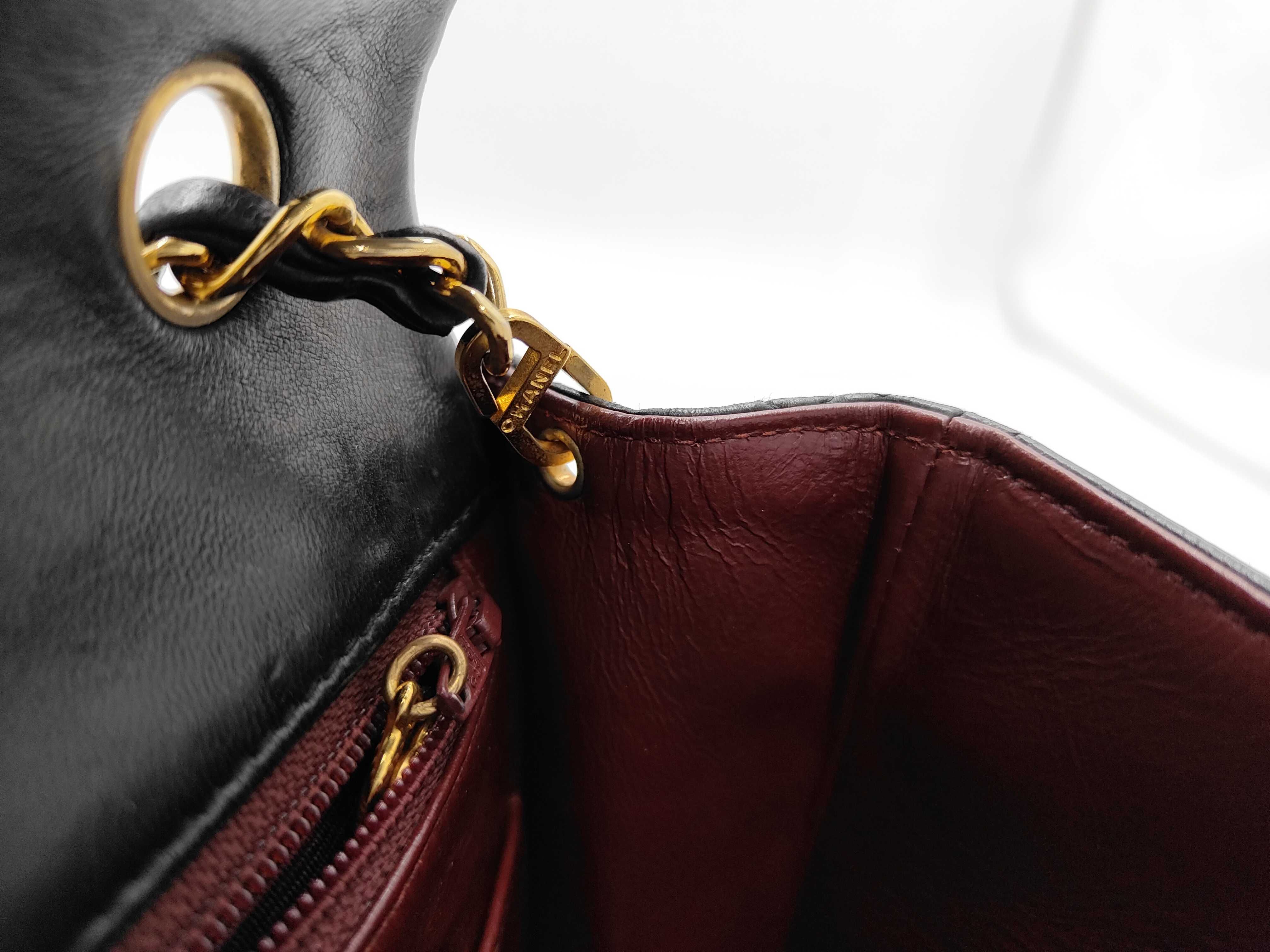 Mini Matelassé 20 Lambskin Single Flap Single Chain Bag Black Shoulder Bag — view 12