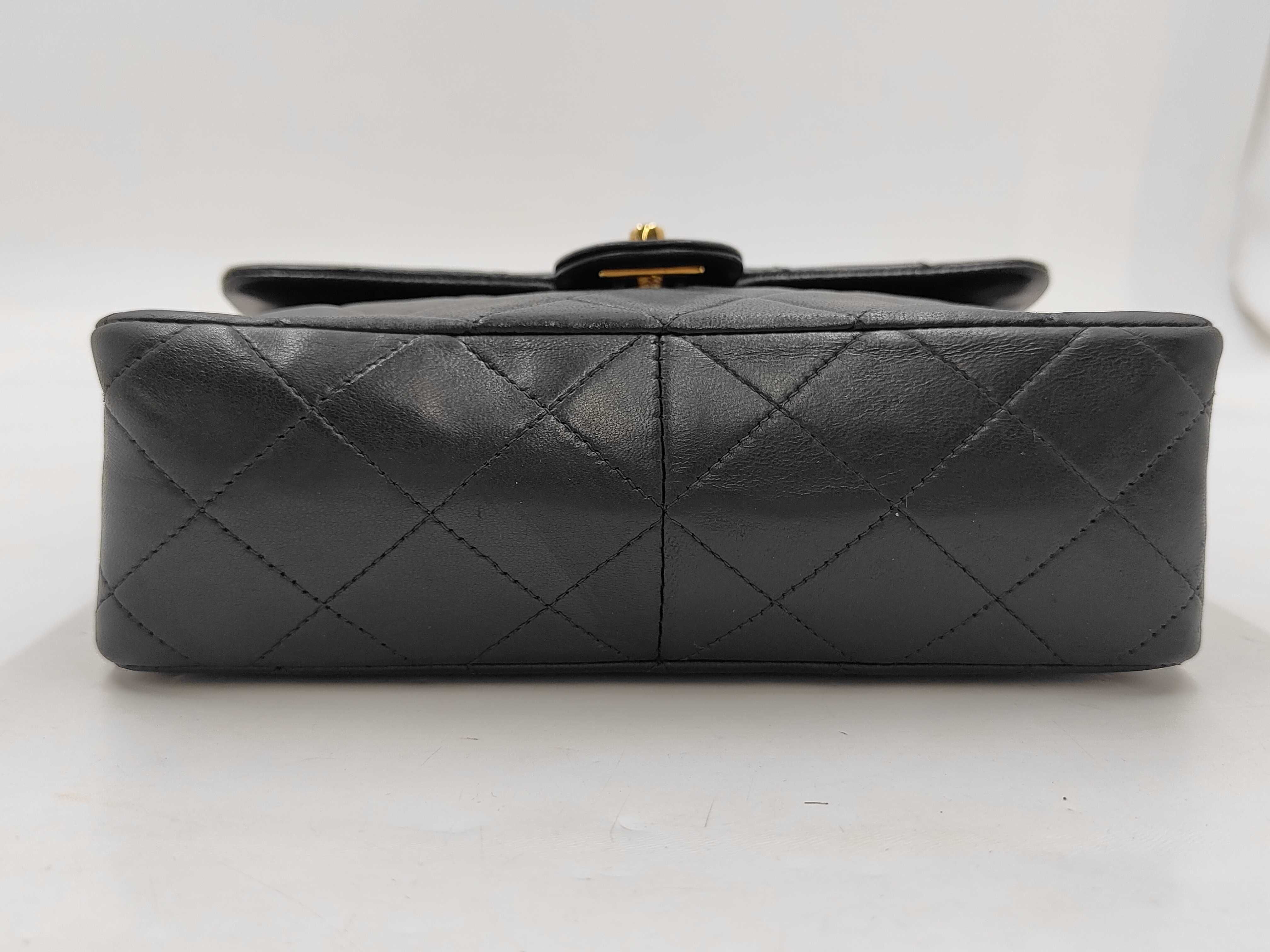 Mini Matelassé 20 Lambskin Single Flap Single Chain Bag Black Shoulder Bag — view 6