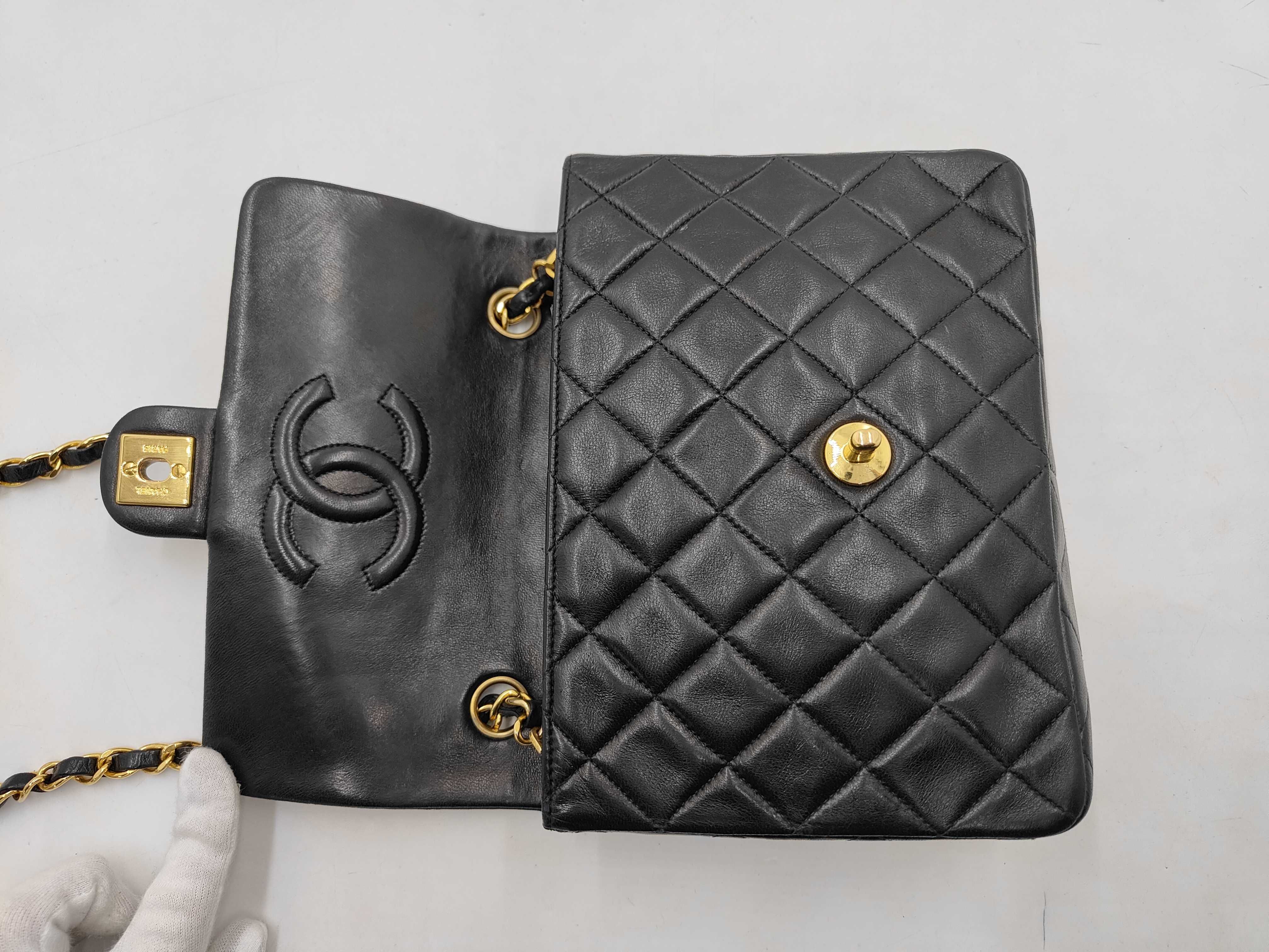 Mini Matelassé 20 Lambskin Single Flap Single Chain Bag Black Shoulder Bag — view 8