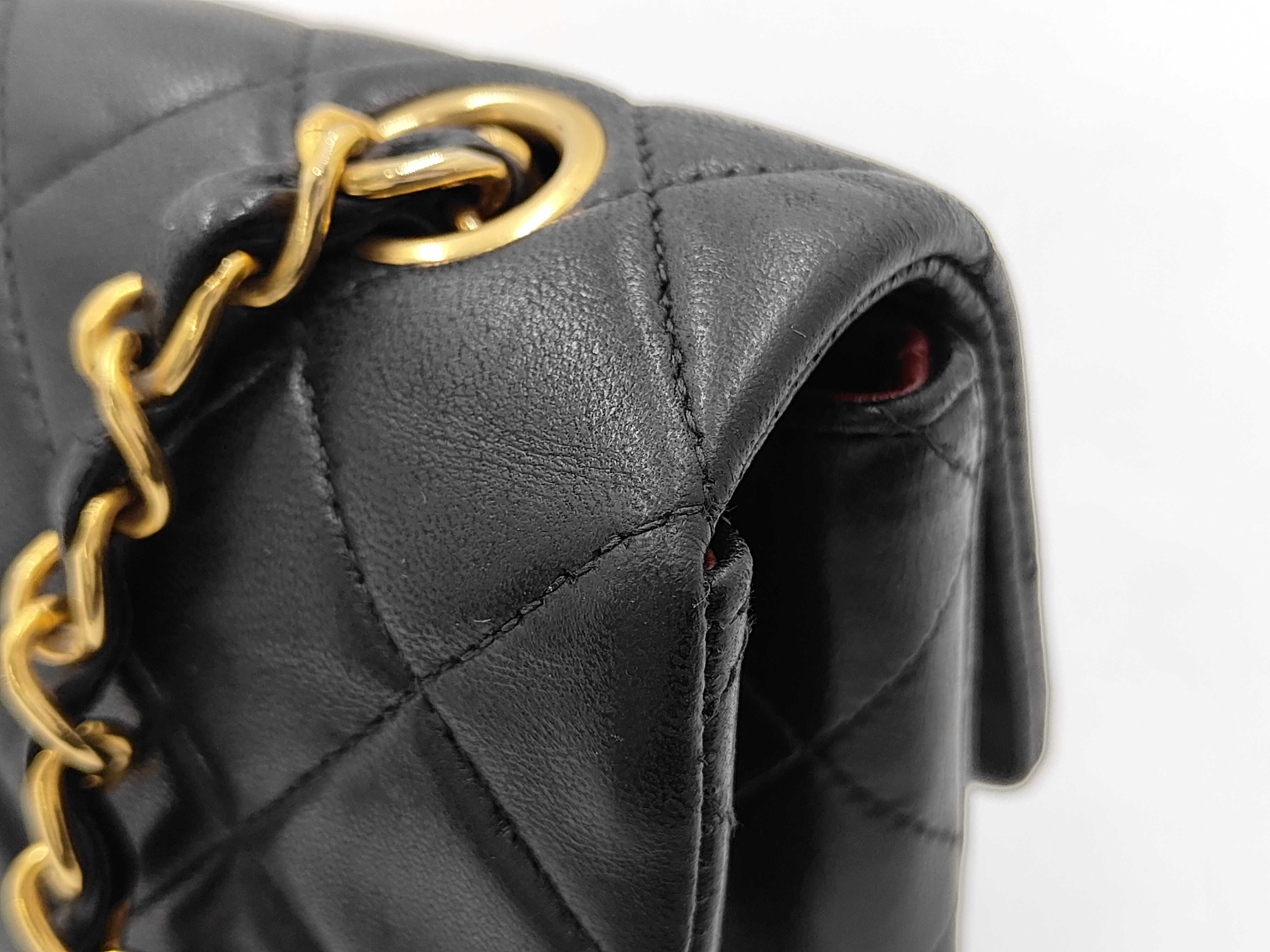 Mini Matelassé 20 Lambskin Single Flap Single Chain Bag Black Shoulder Bag — view 9