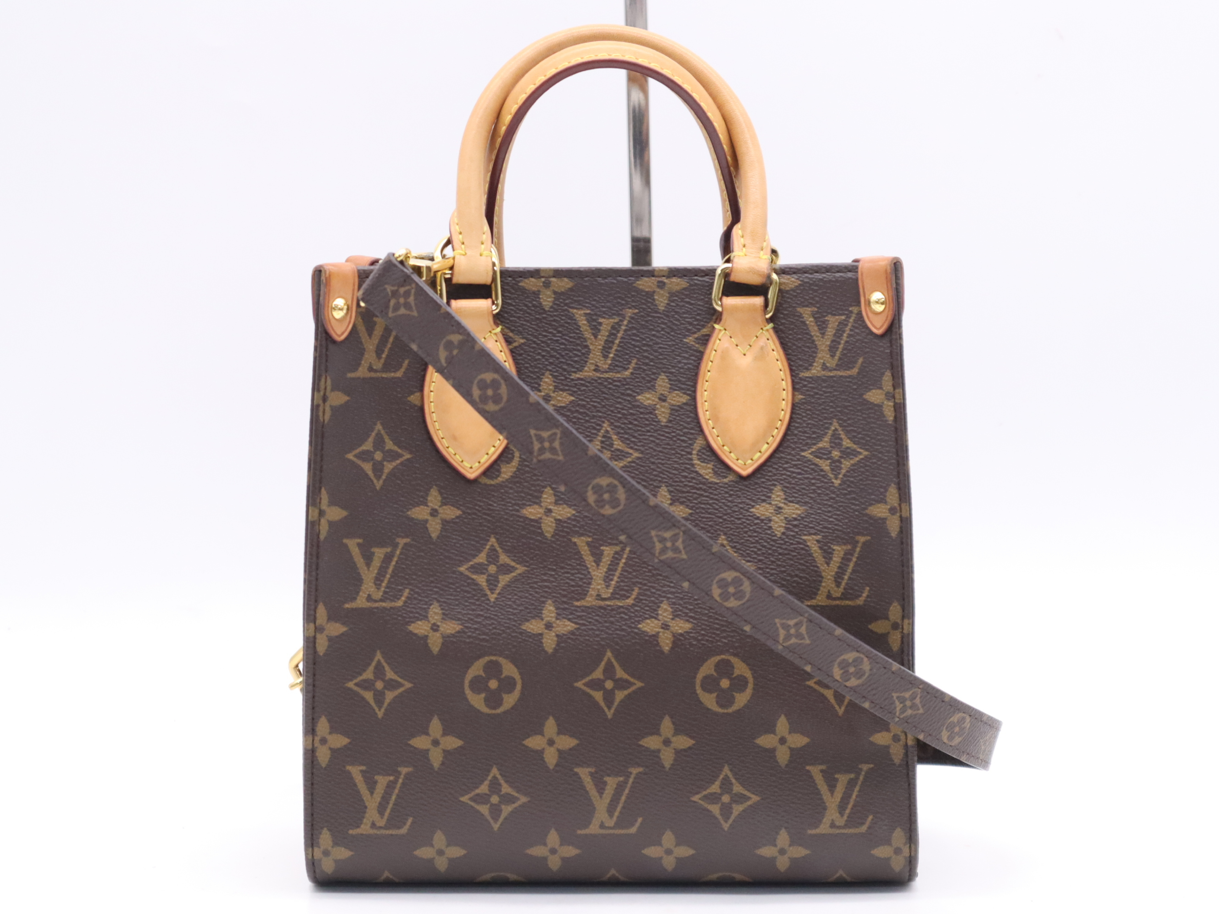 M45847 Monogram Sac Plat BB Shoulder Bag with Shoulder Strap (REID verified)
