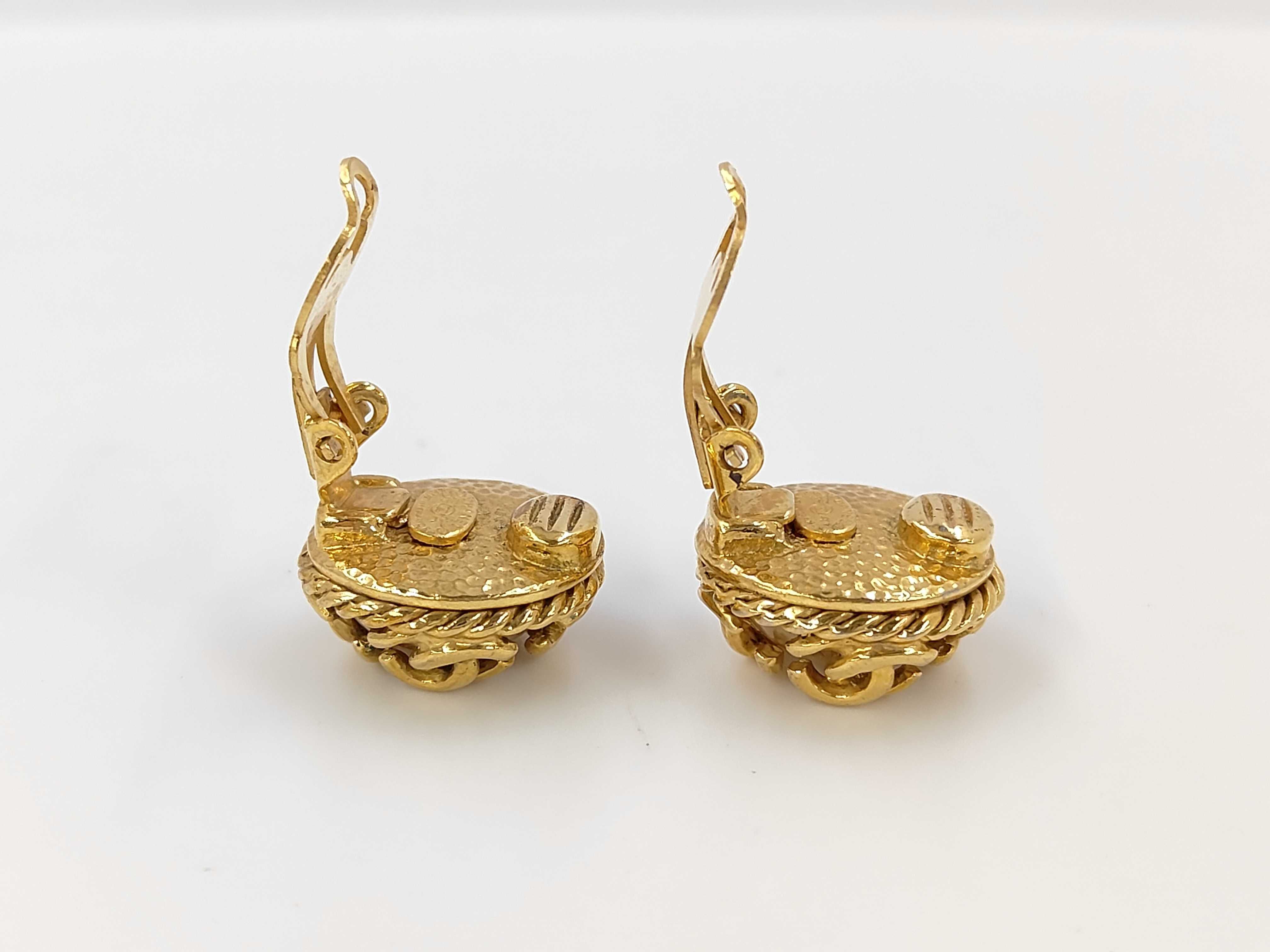 Pearl Coco Earrings Gold Earrings — view 3