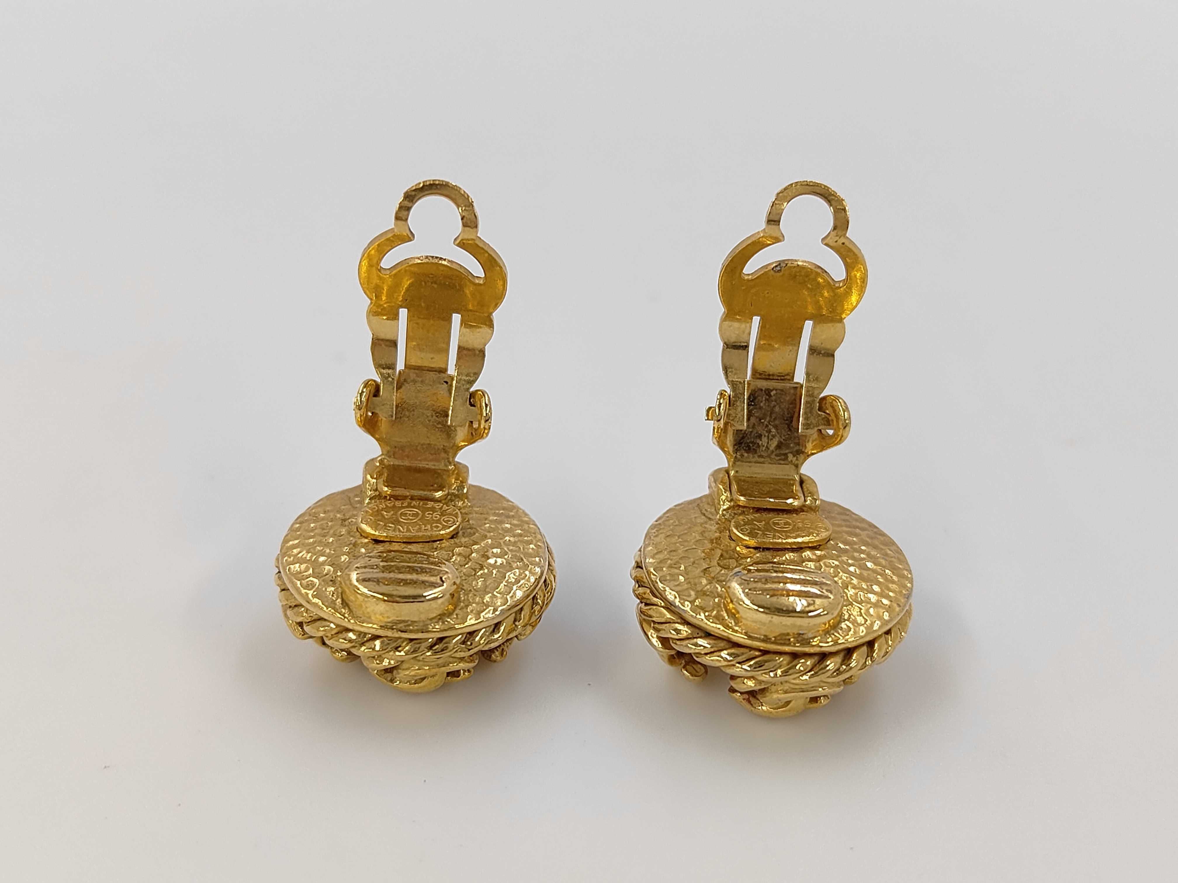 Pearl Coco Earrings Gold Earrings — view 4