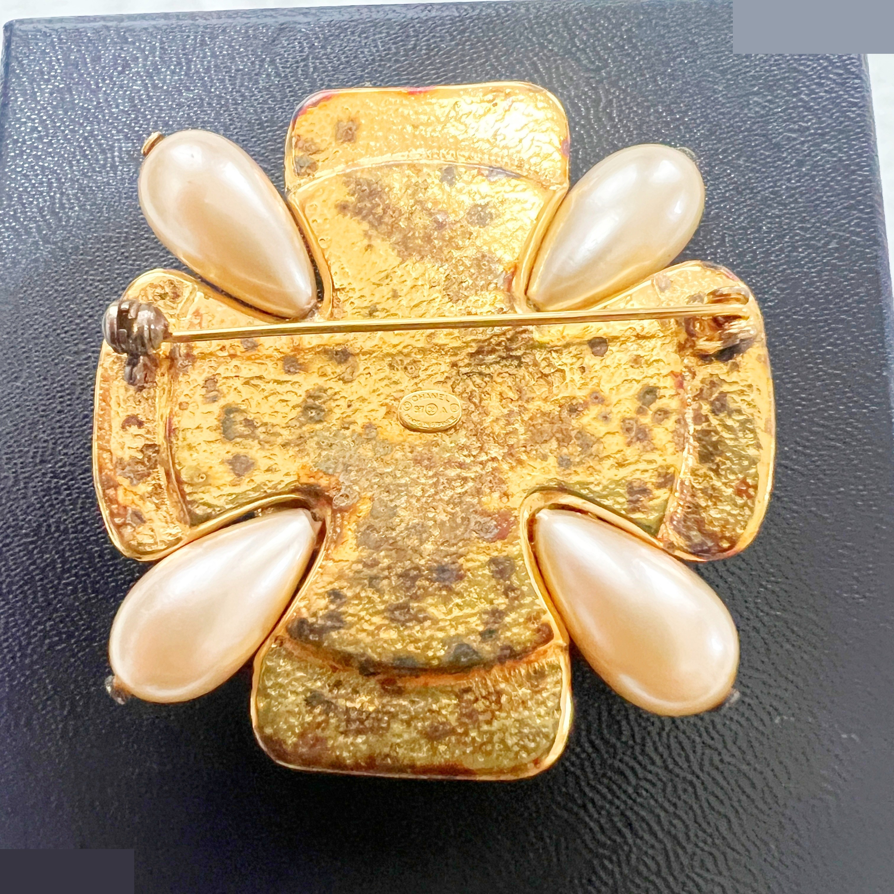 97A Colored Stone Coco Mark Brooch — view 5