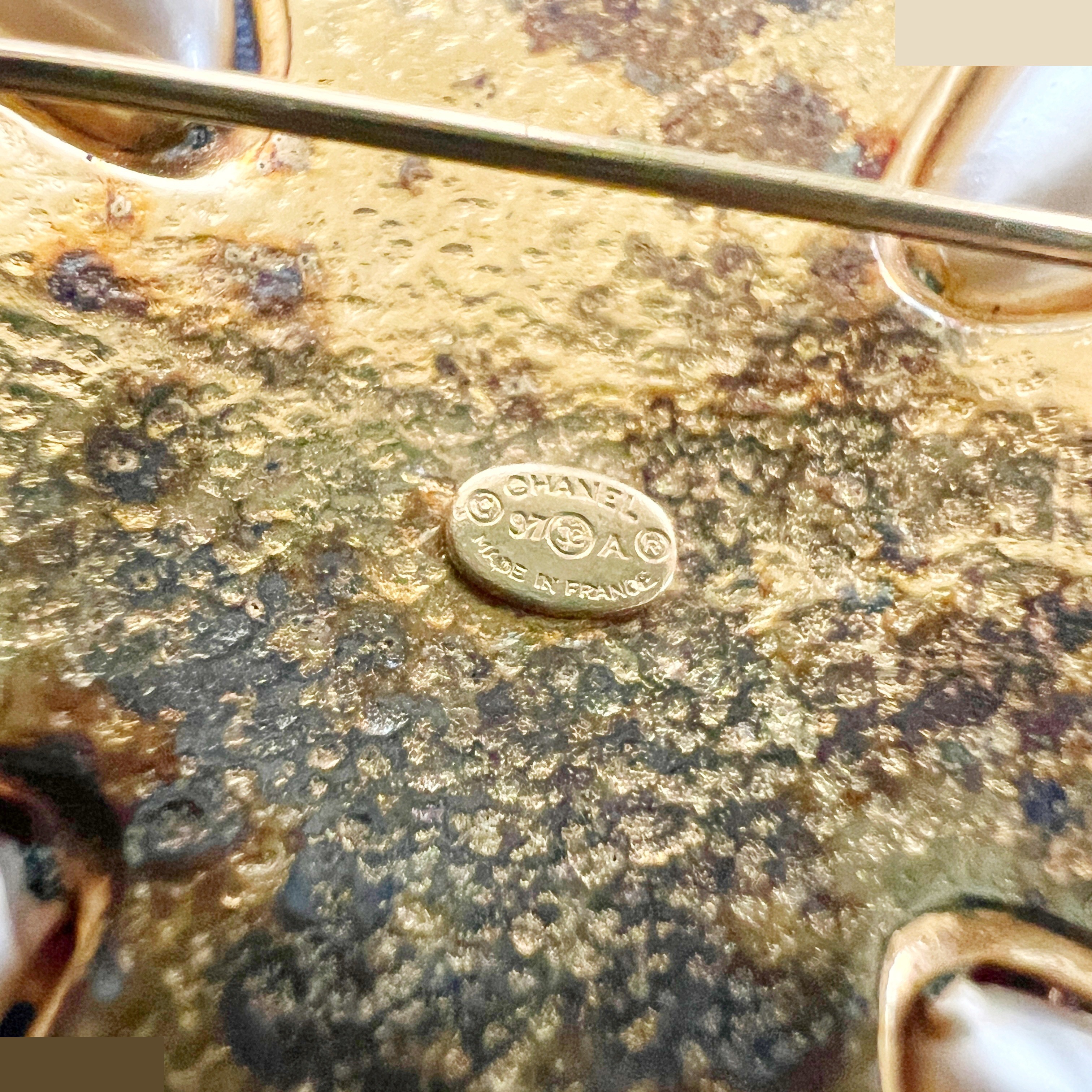97A Colored Stone Coco Mark Brooch — view 6