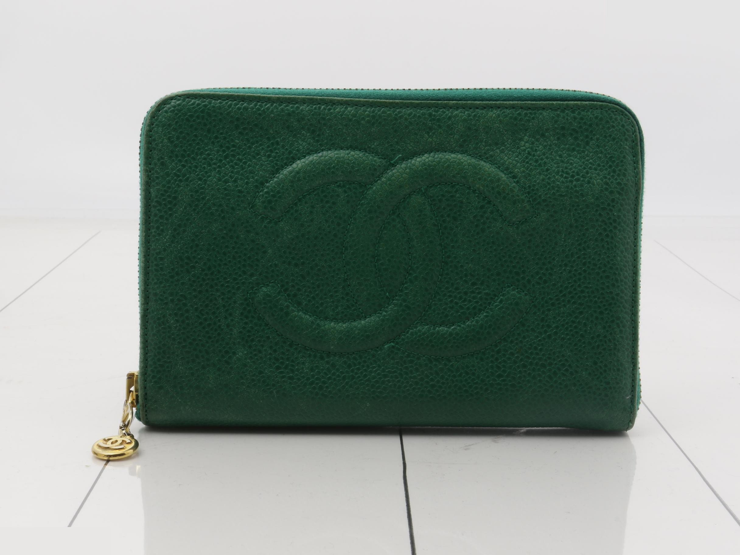 Coco Mark Zippy Wallet (Green)