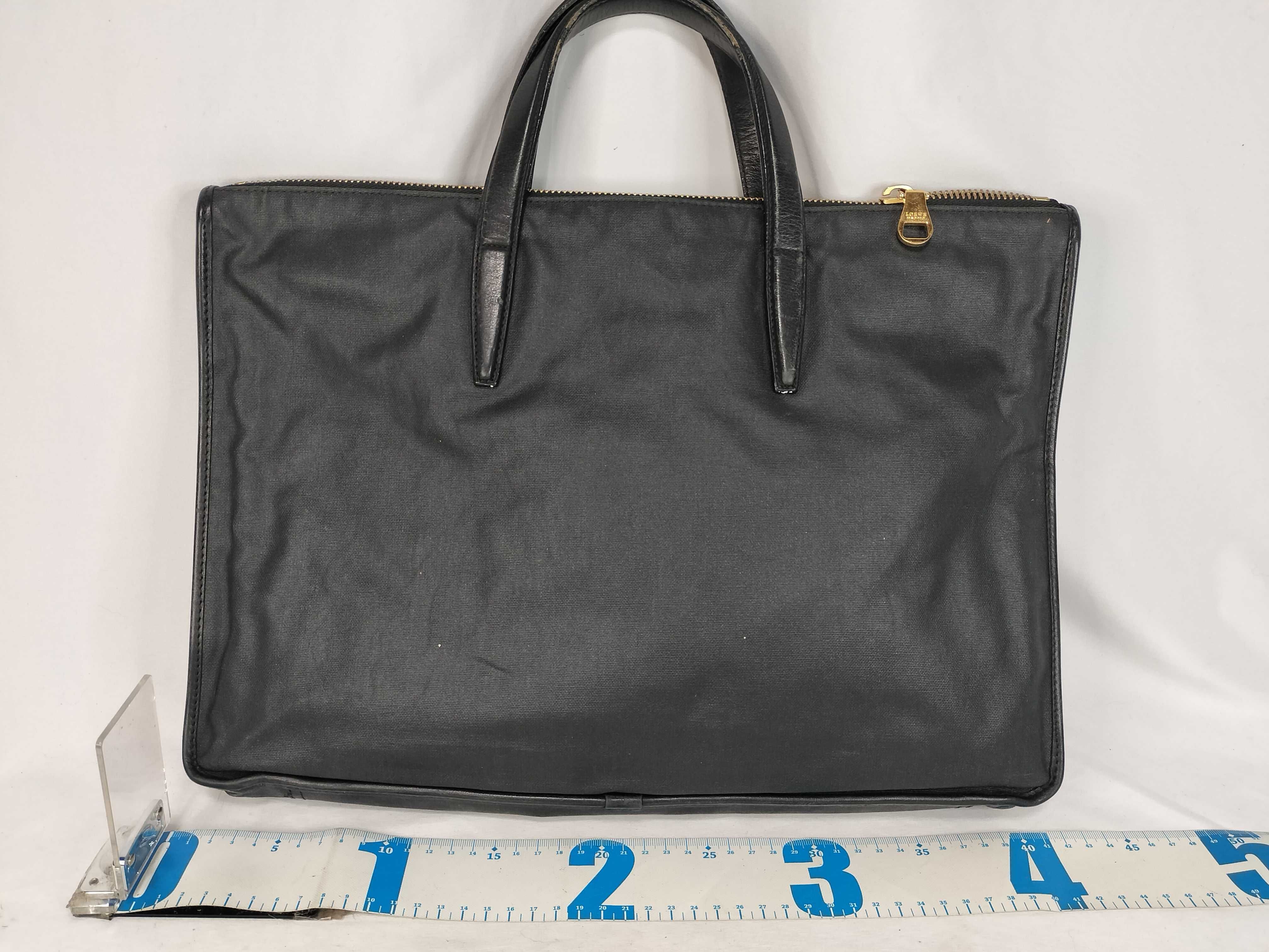 Business Bag / Coated Canvas / Black — view 2