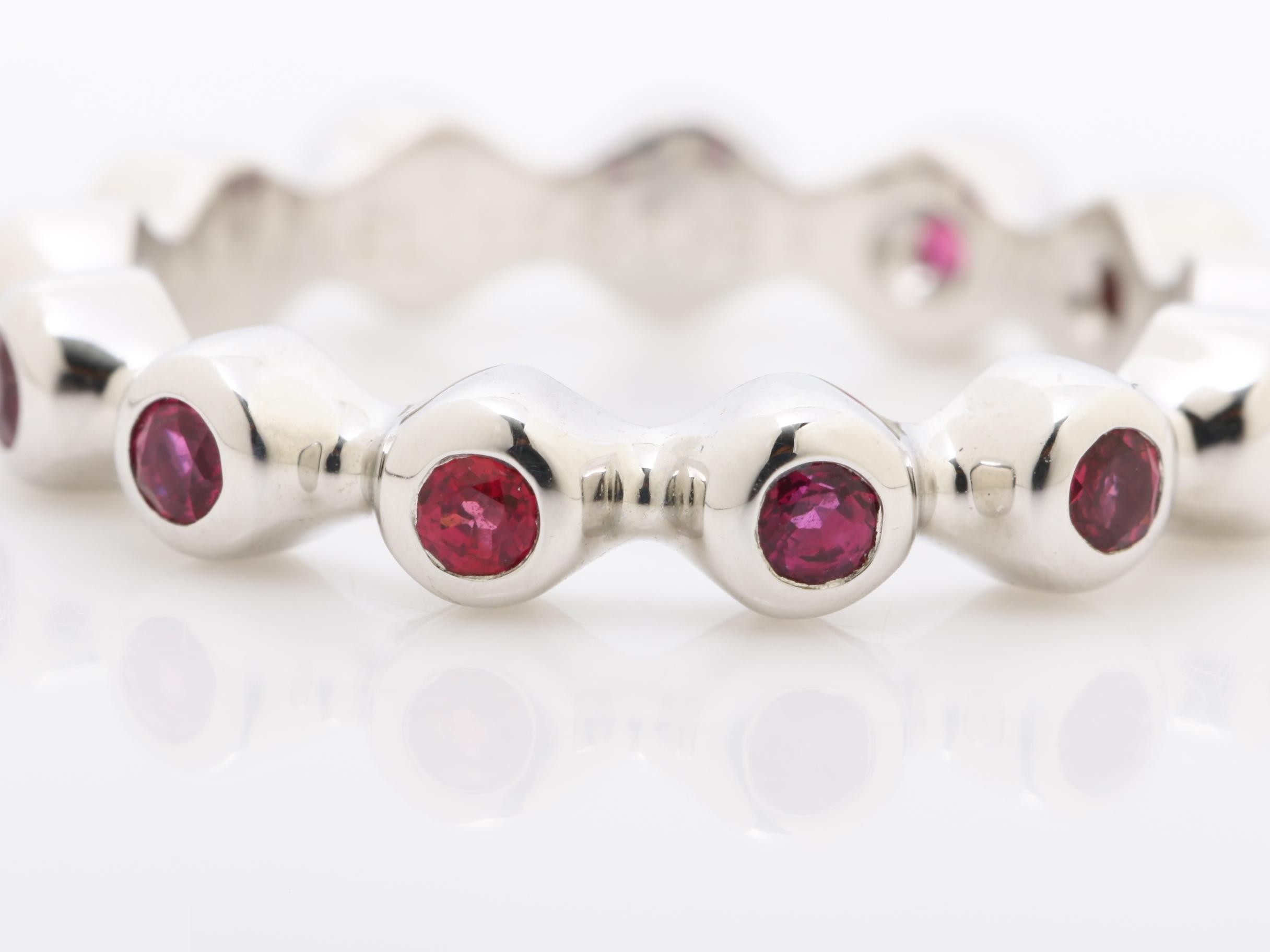 Ruby Ring, 750WG, 5.1g, Size #14 — view 2