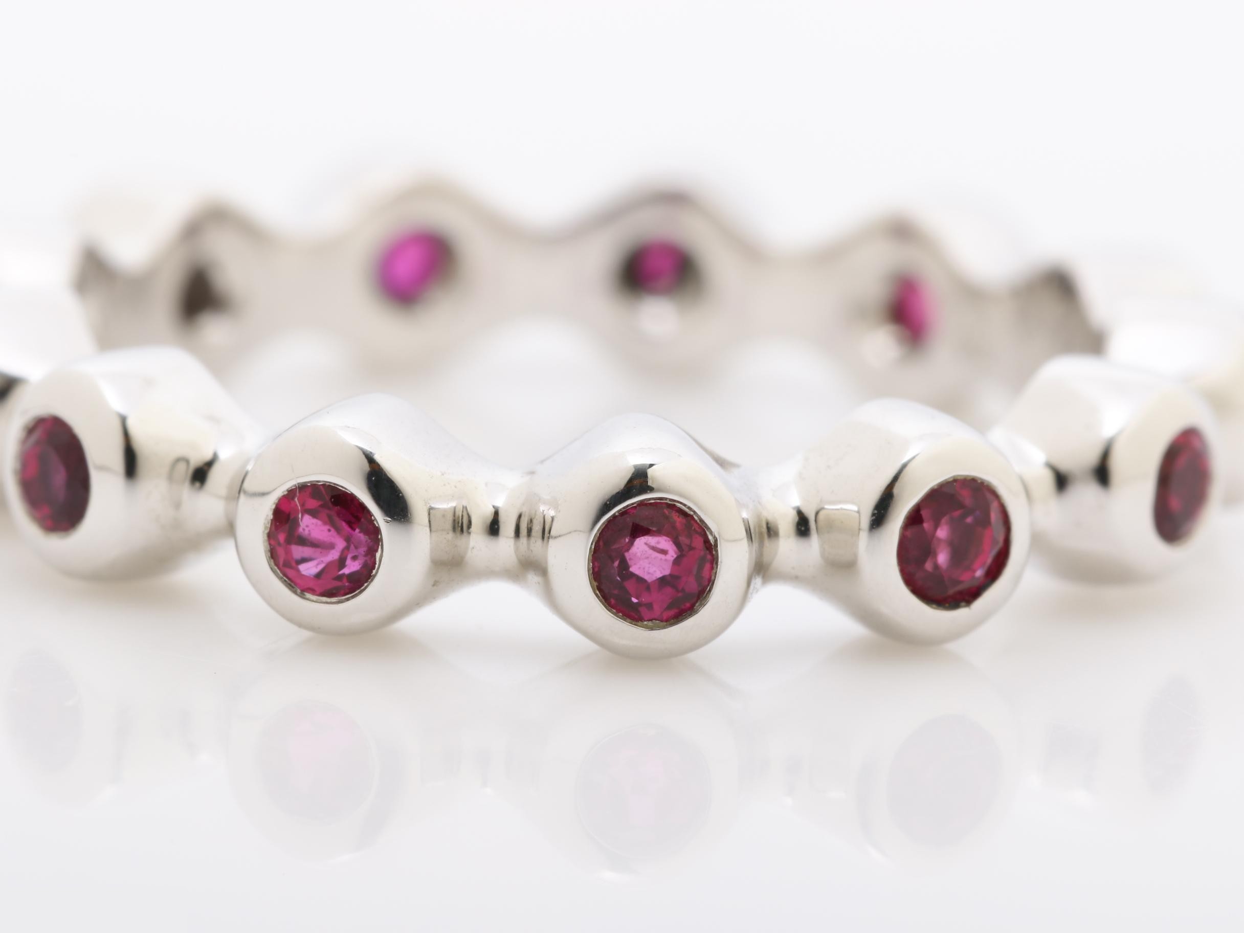 Ruby Ring, 750WG, 5.1g, Size #14 — view 3