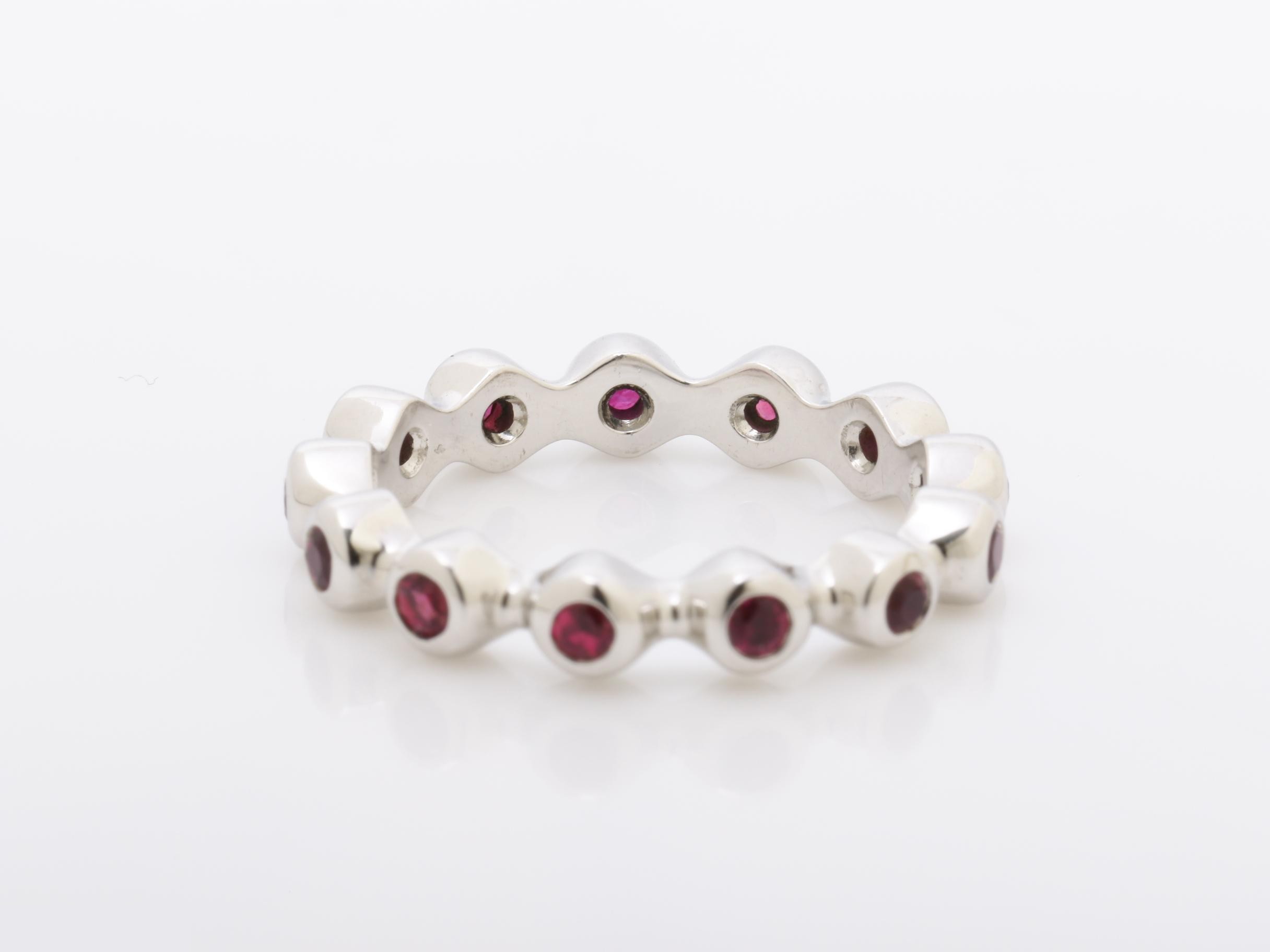 Ruby Ring, 750WG, 5.1g, Size #14 — view 4