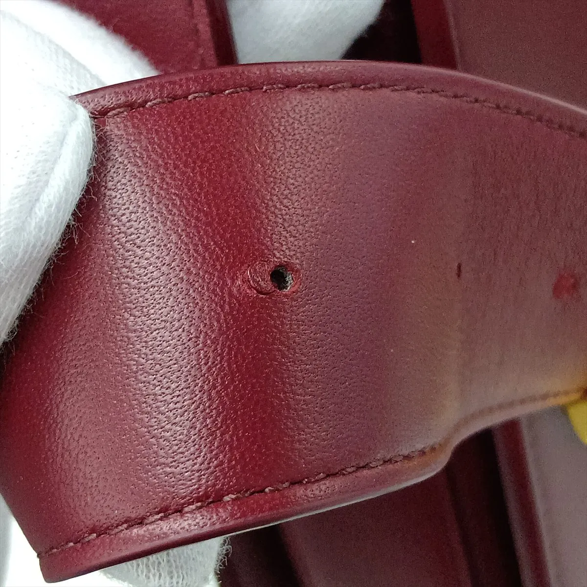 Marie Leather Shoulder Bag, Bordeaux — view 15