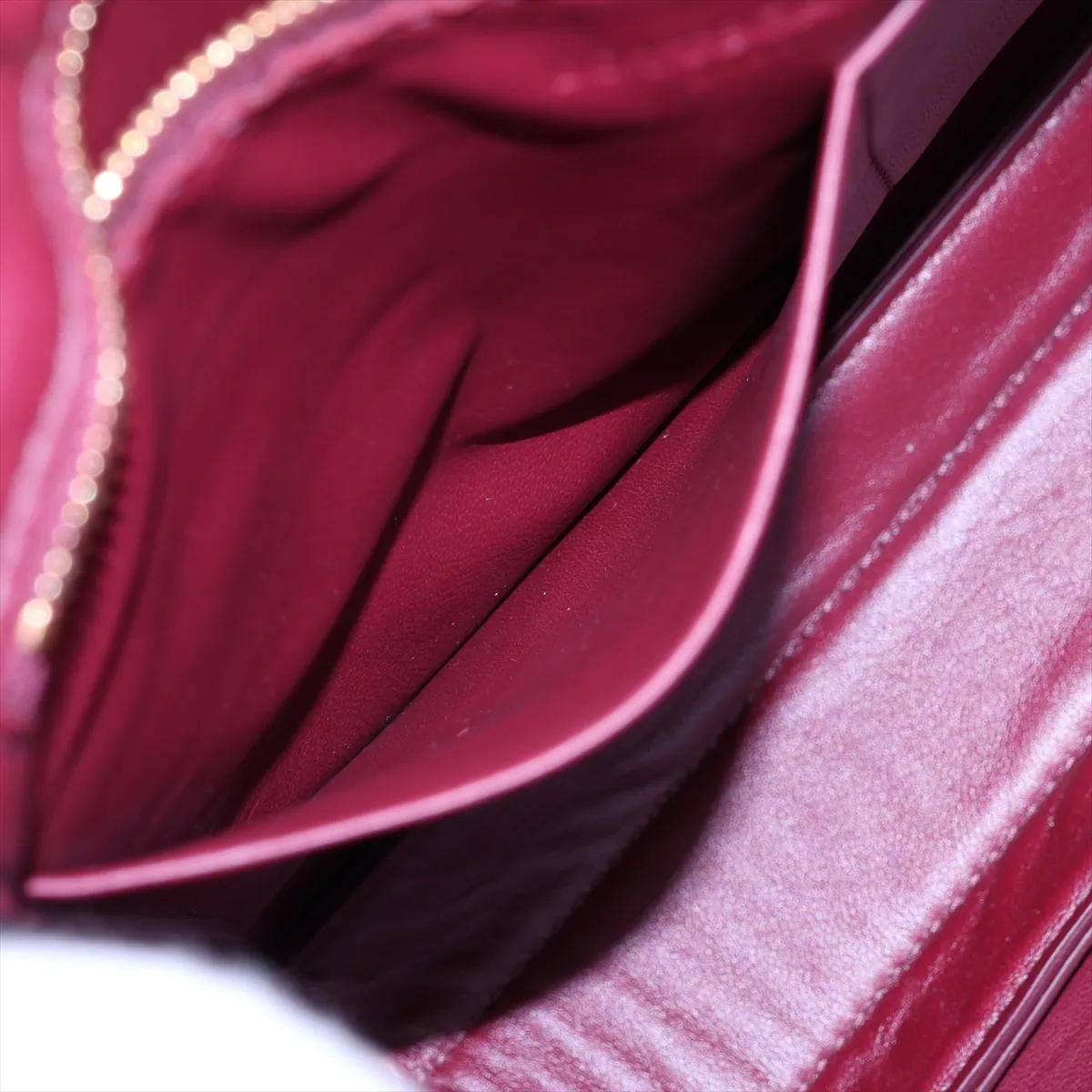 Marie Leather Shoulder Bag, Bordeaux — view 8