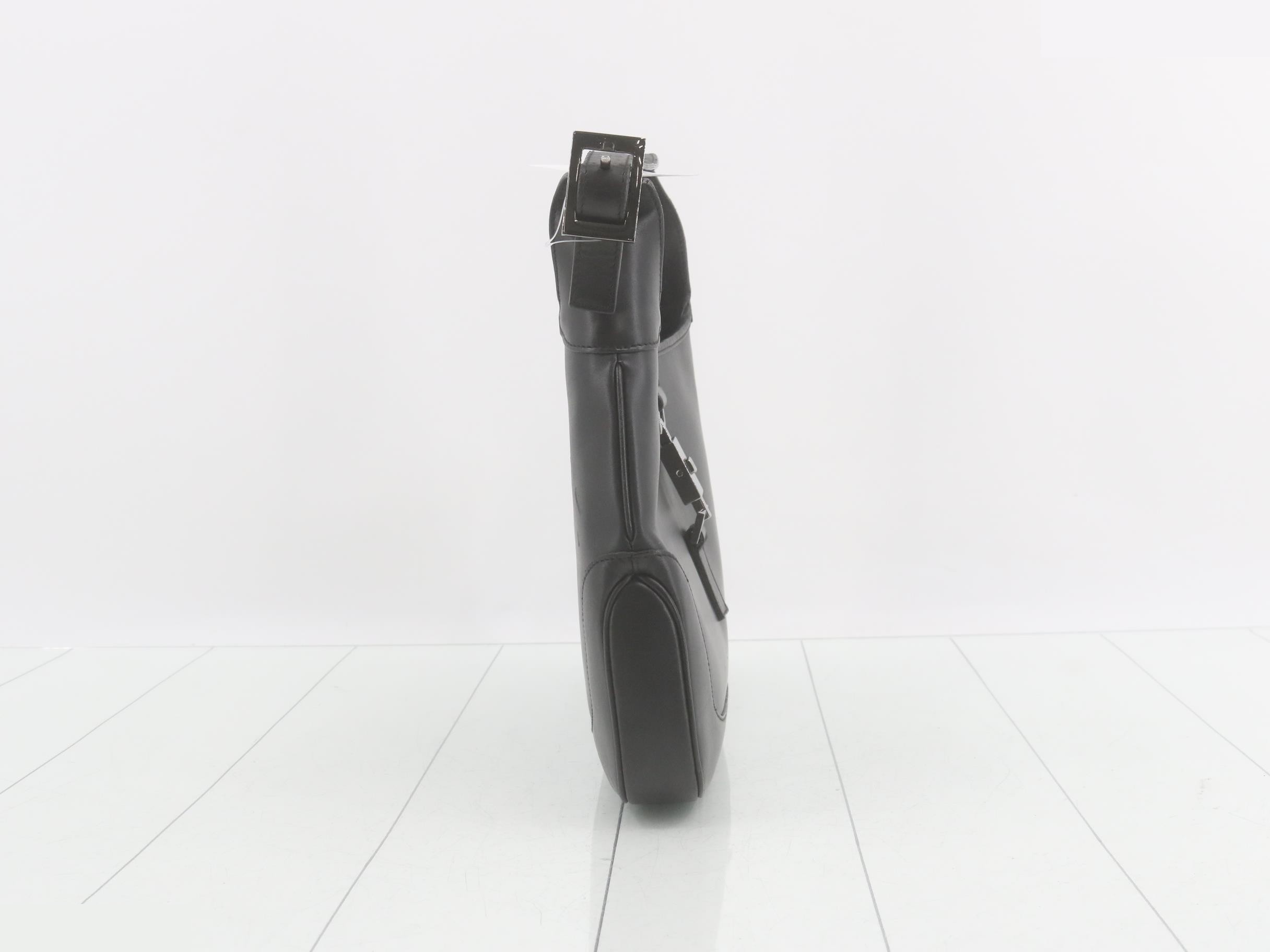 Jackie Shoulder Leather Black — view 4