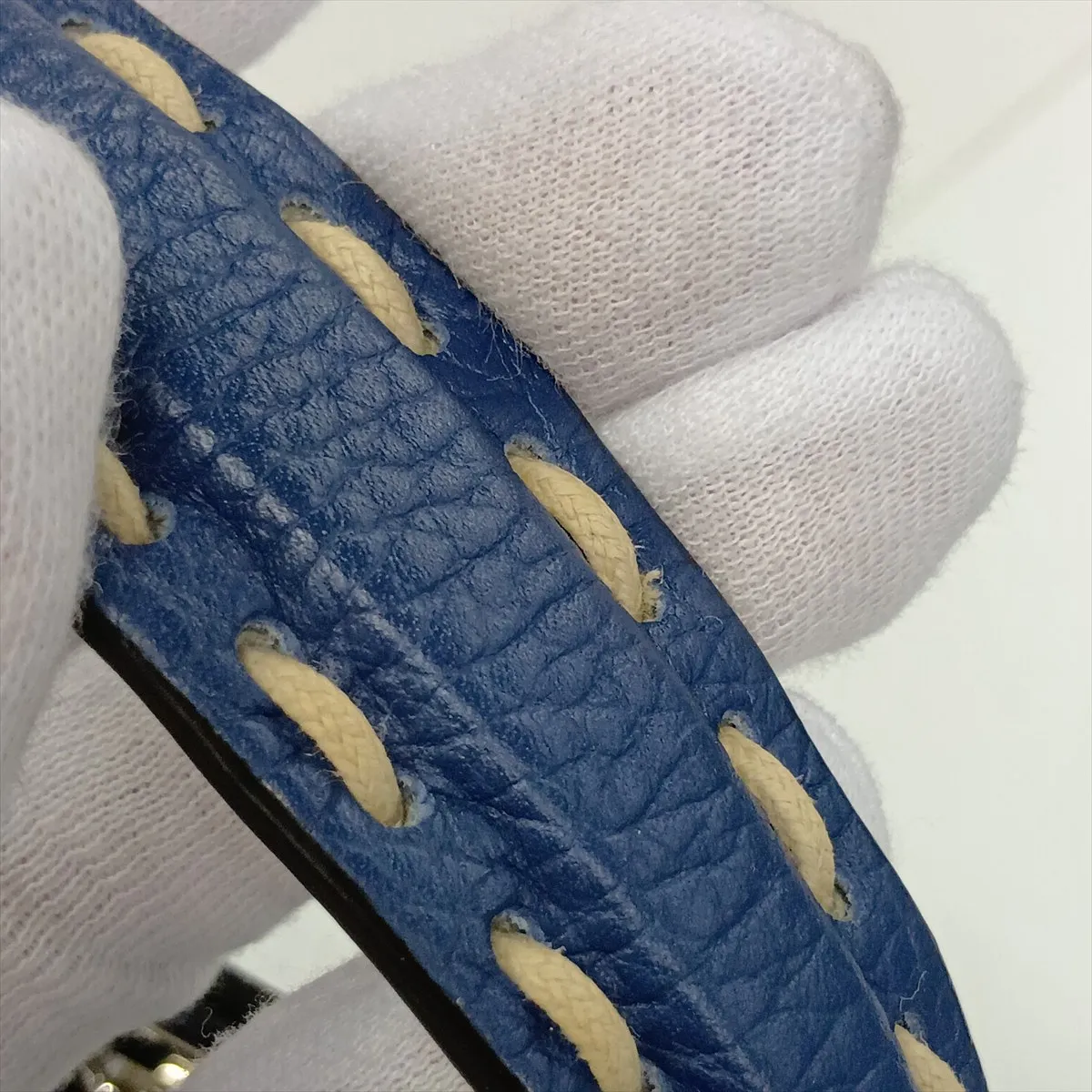 Selleria Mini Peekaboo Leather 2-Way Handbag, Blue 8BN244 — view 13