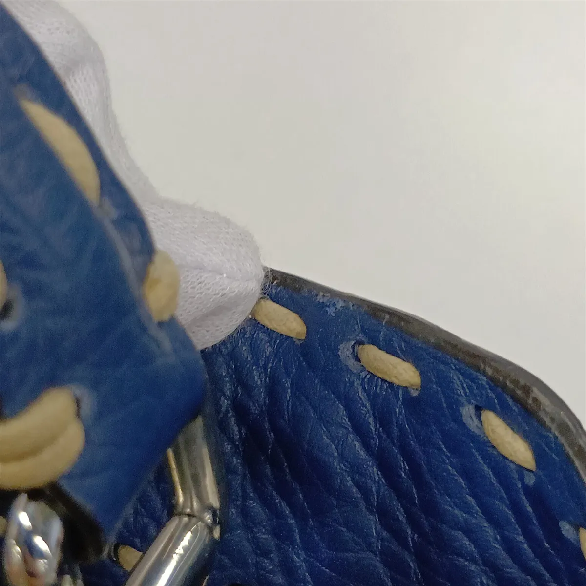 Selleria Mini Peekaboo Leather 2-Way Handbag, Blue 8BN244 — view 14