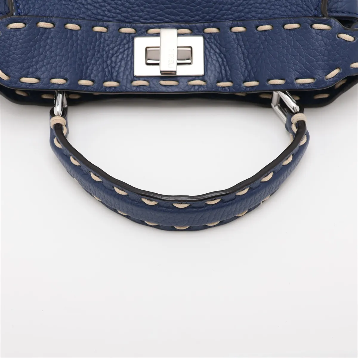 Selleria Mini Peekaboo Leather 2-Way Handbag, Blue 8BN244 — view 5