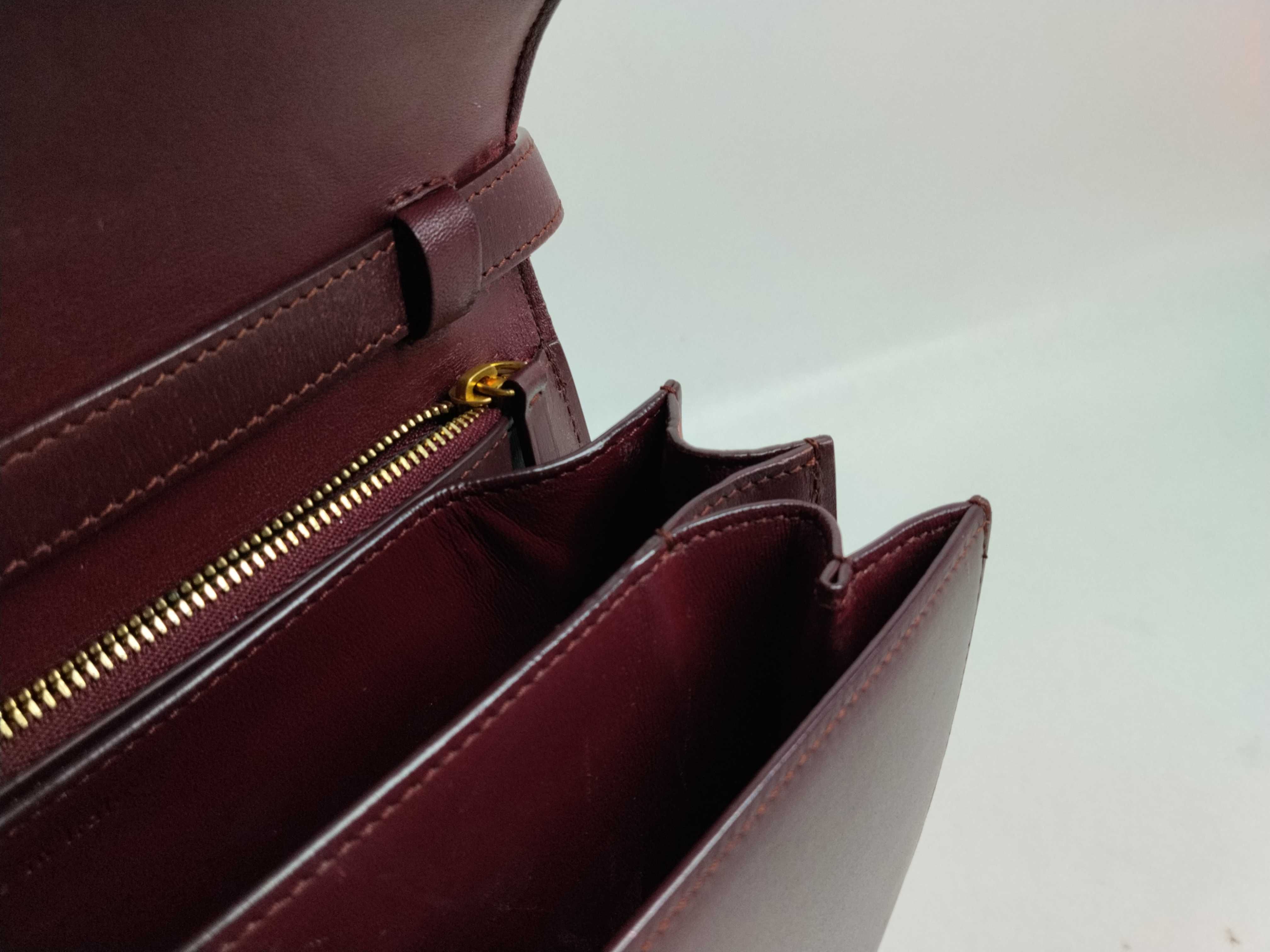 Classic Box Red Cowhide Leather Shoulder Bag — view 11