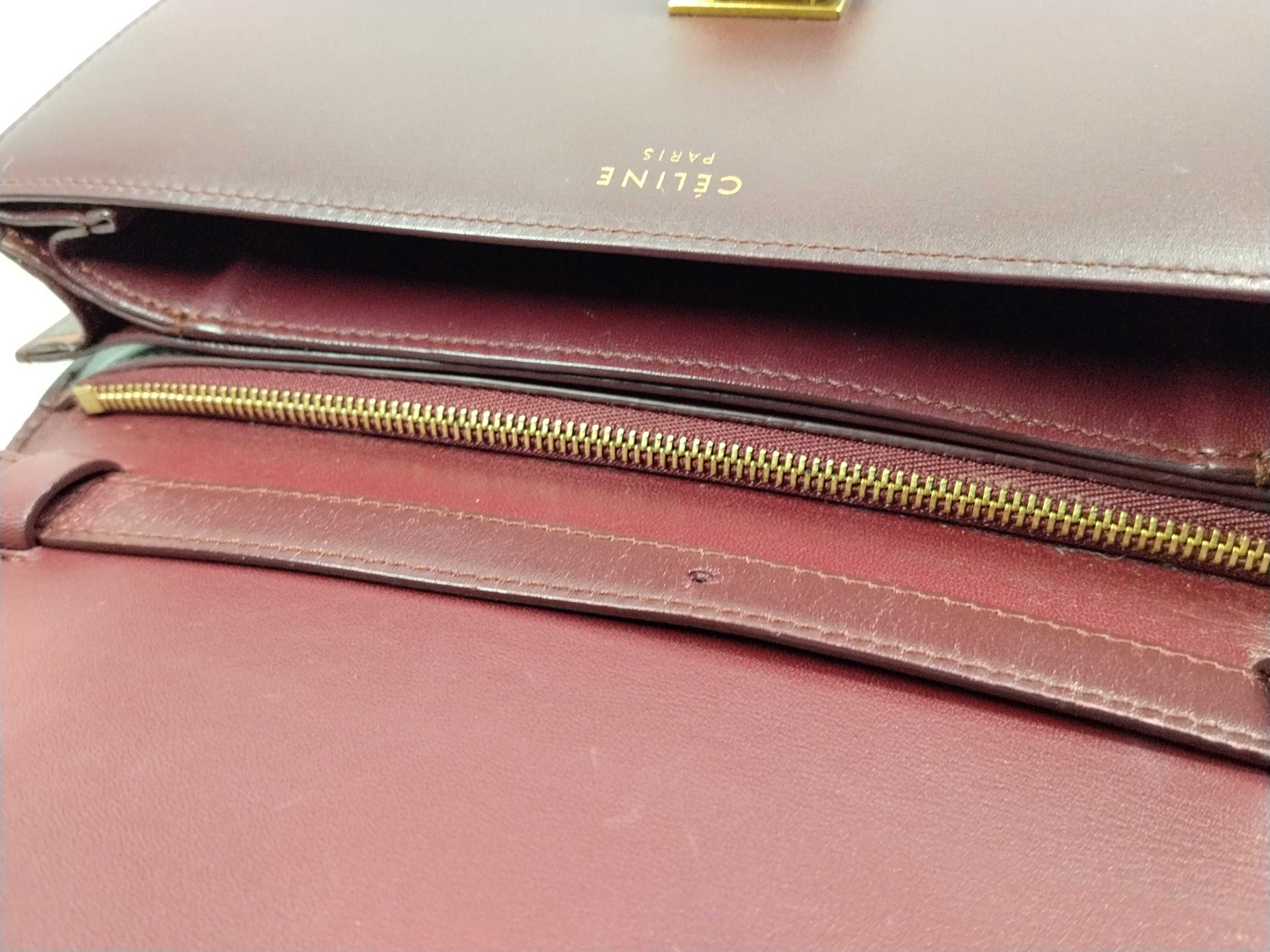 Classic Box Red Cowhide Leather Shoulder Bag — view 14