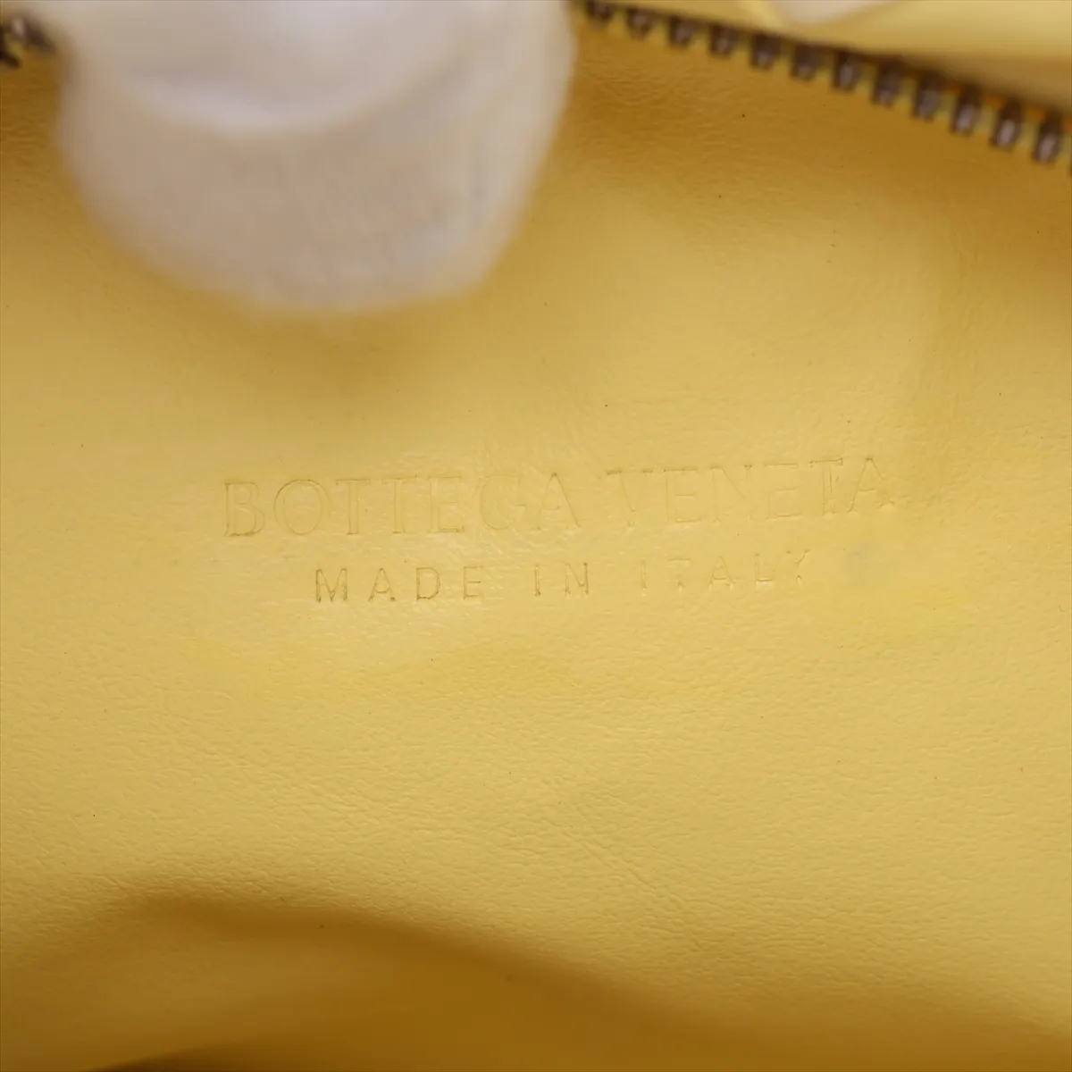 Intrecciato Teen Jodie Leather Shoulder Bag, Yellow x White — view 8