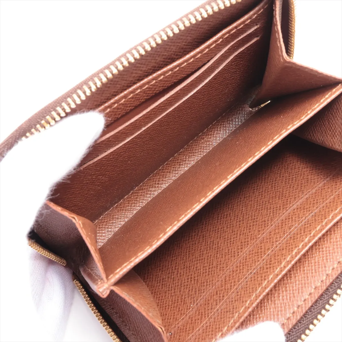 Monogram Zippy Coin Purse M60067 RA1078 Brown Coin Purse — view 4