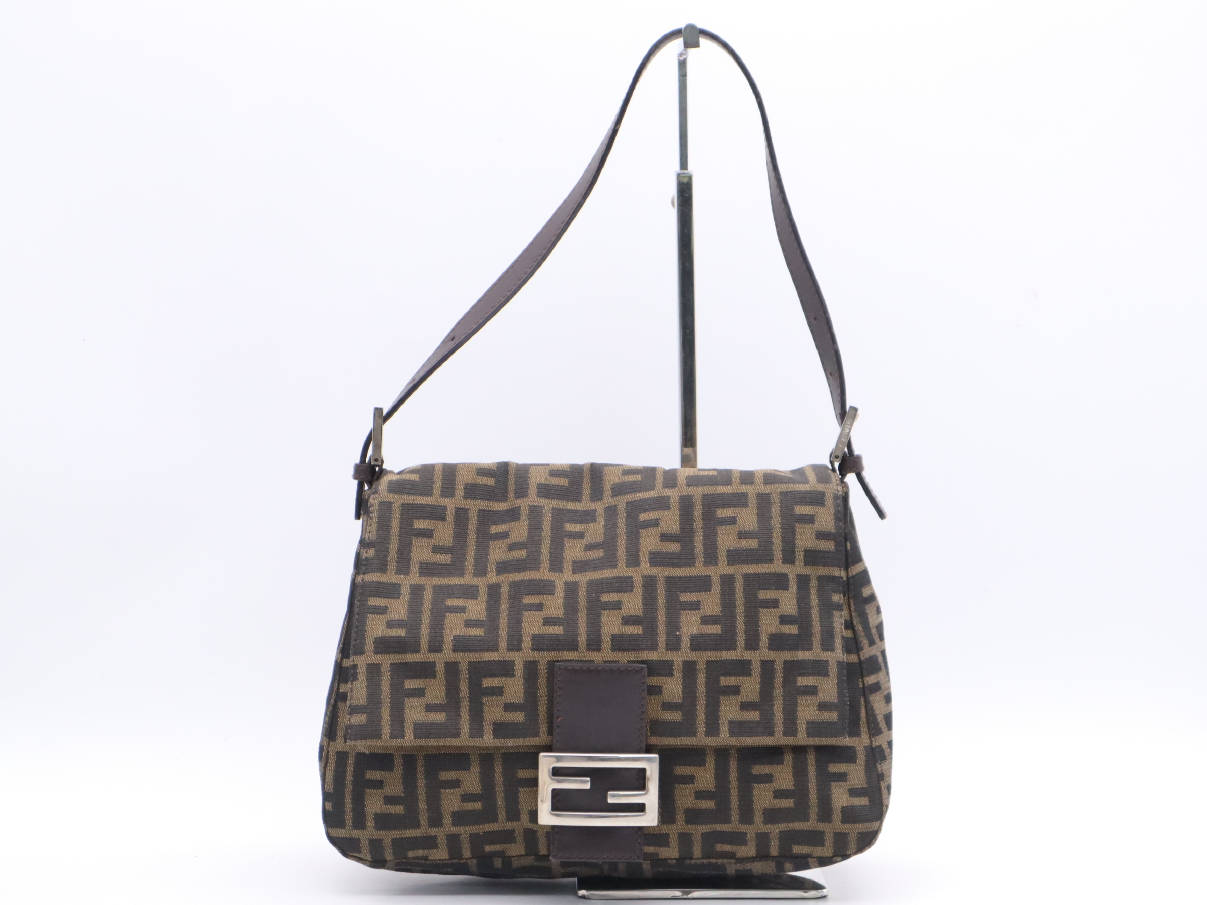 26325 Canvas Zucca Handbag Brown Handbag