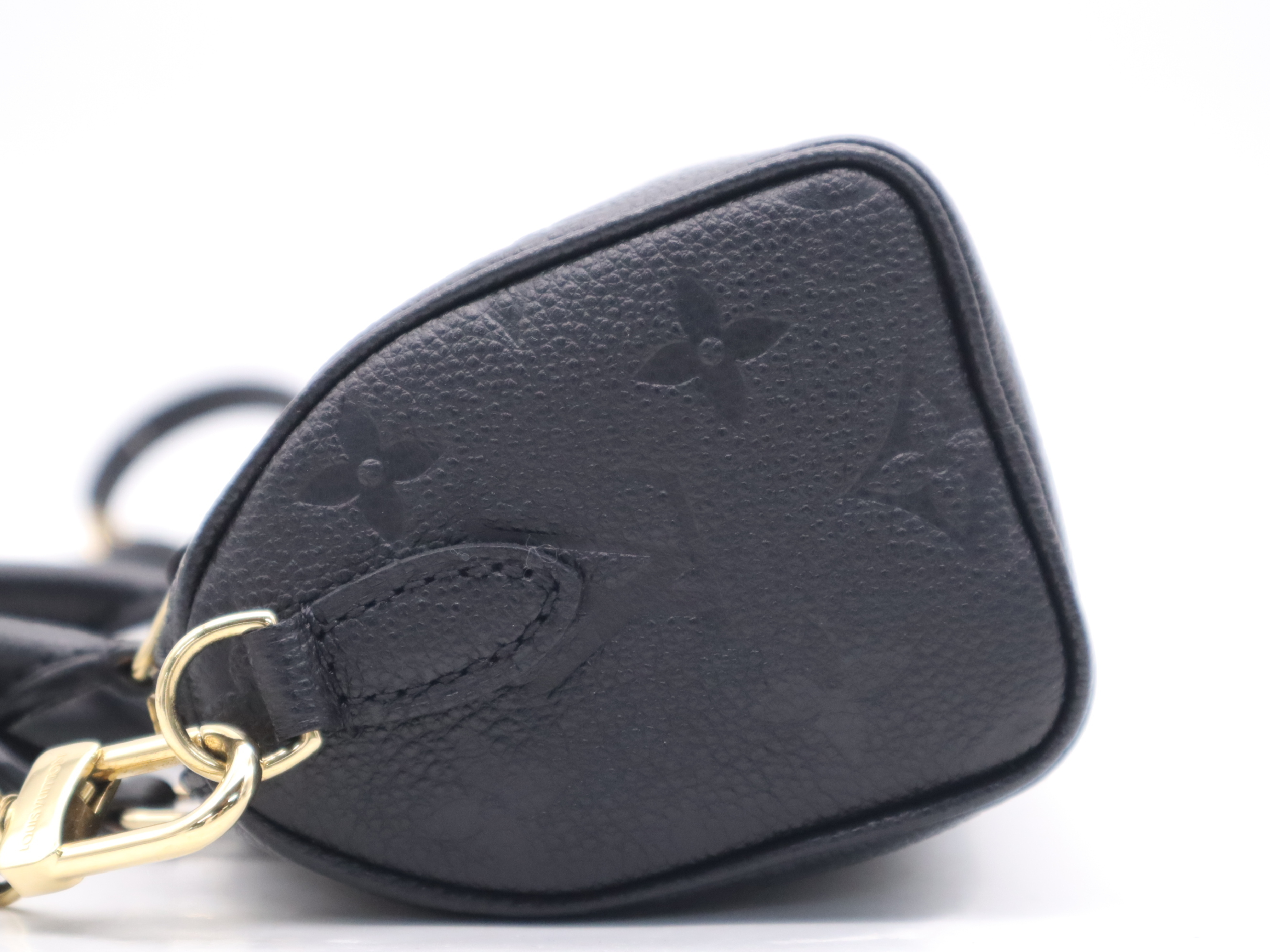 M82450 Monogram Empreinte Nano Speedy Noir Handbag with Shoulder Strap — view 3